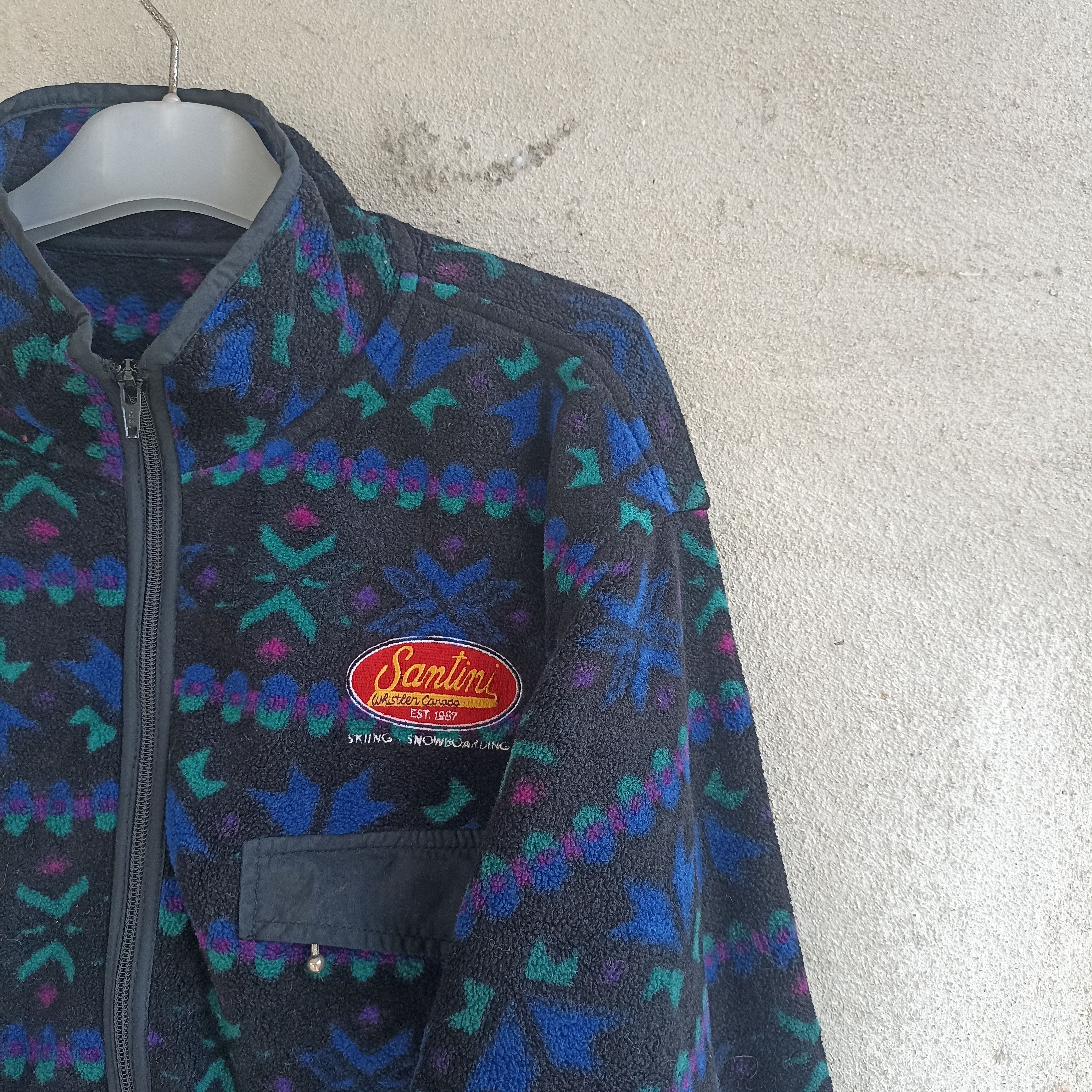 Vintage Santini Ski Snowboard Surf Fleece Sweater Size US XL / EU 56 / 4 - 5 Thumbnail