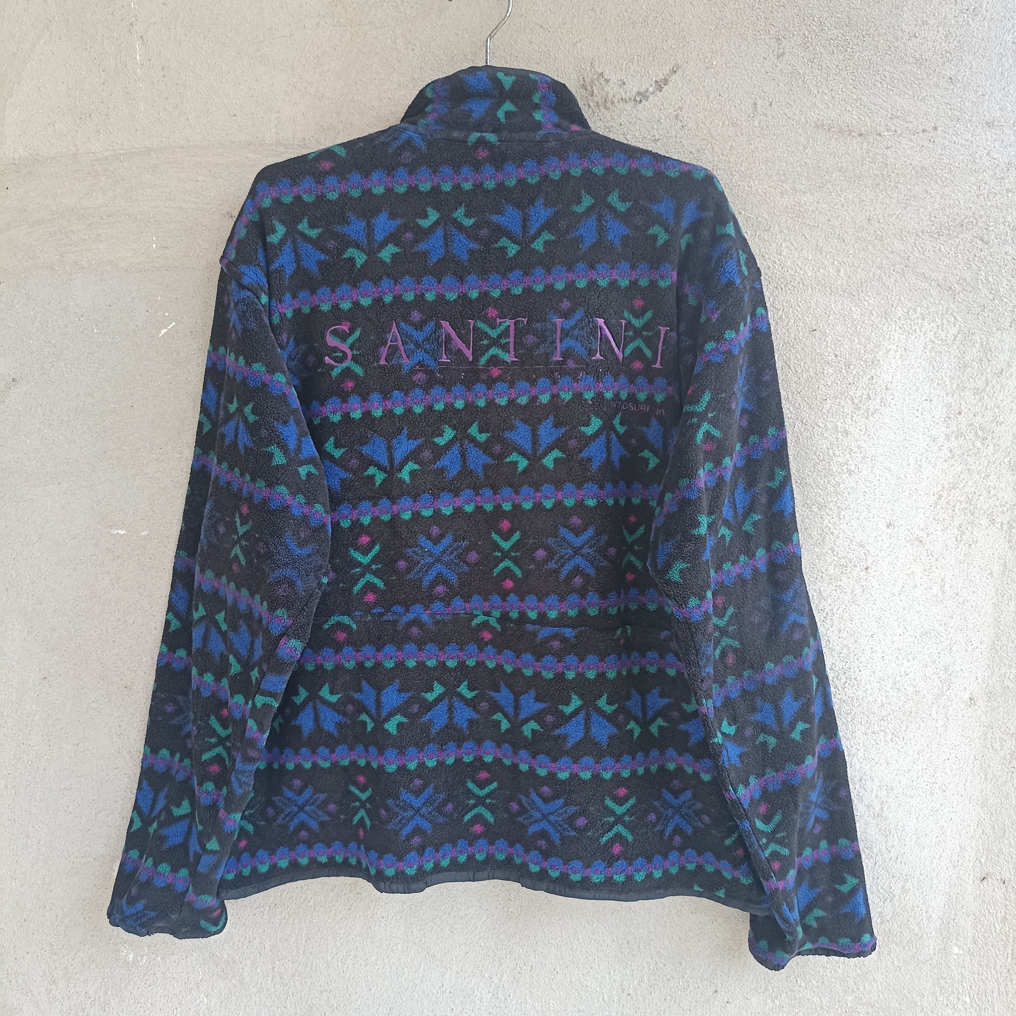 Vintage Santini Ski Snowboard Surf Fleece Sweater Size US XL / EU 56 / 4 - 10 Thumbnail