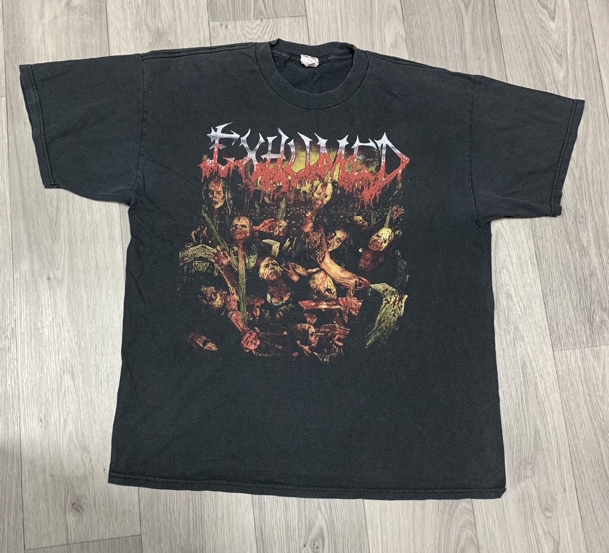 Band Tees Exhumed vintage T-shirt Goregrind Hard Rock Metal Size US XL / EU 56 / 4 - 1 Thumbnail