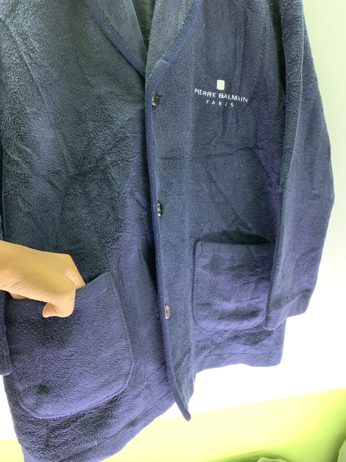 Pierre Balmain Vintage Pierre Balmain Fleece Cardigan Jacket Size US L / EU 52-54 / 3 - 7 Thumbnail