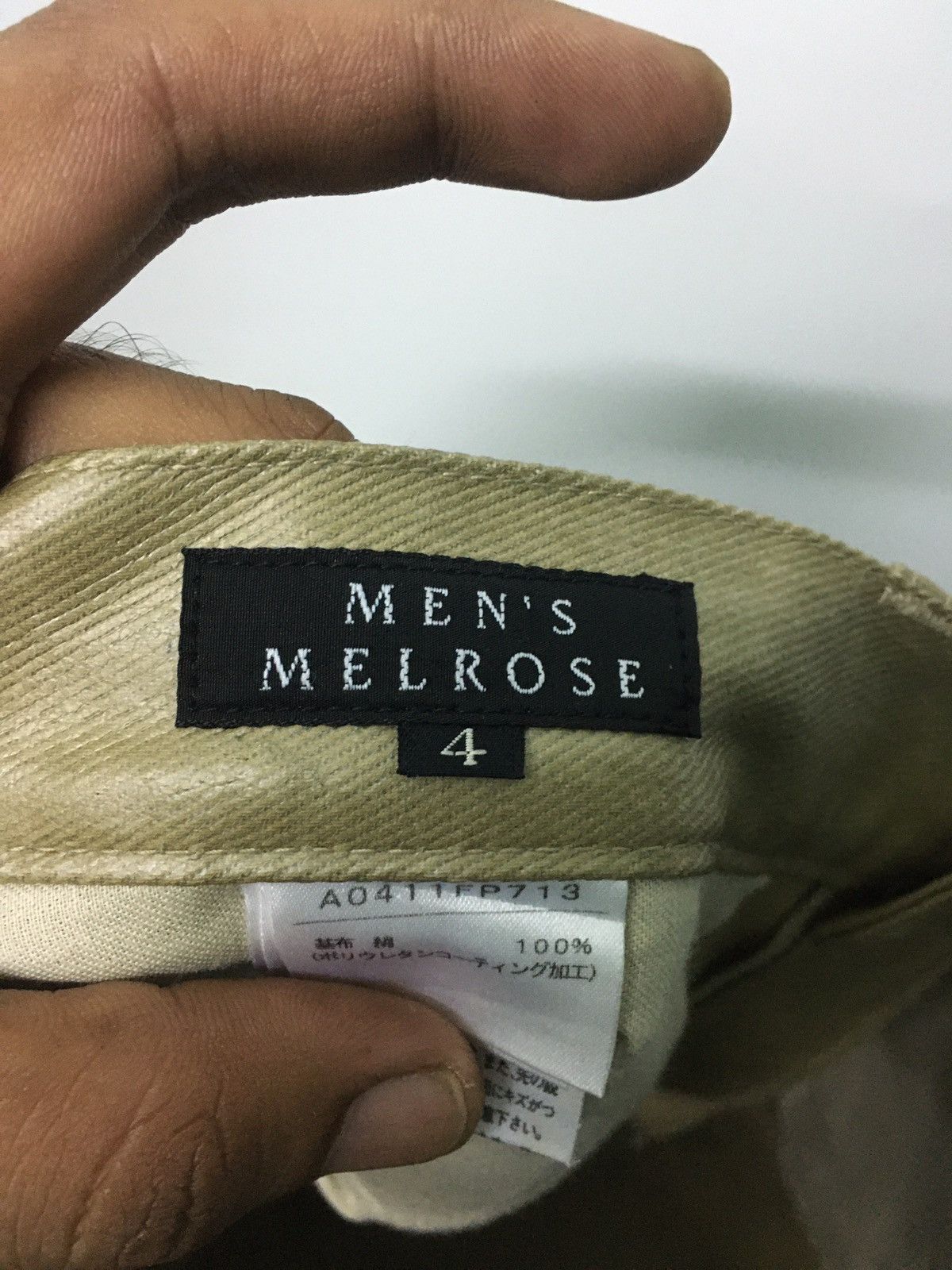 Japanese Brand × Melrose Men Melrose Polyurethane coating Trouser Pants Size US 32 / EU 48 - 6 Thumbnail