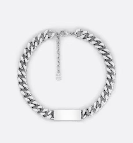 Christian dior cuban link necklace top