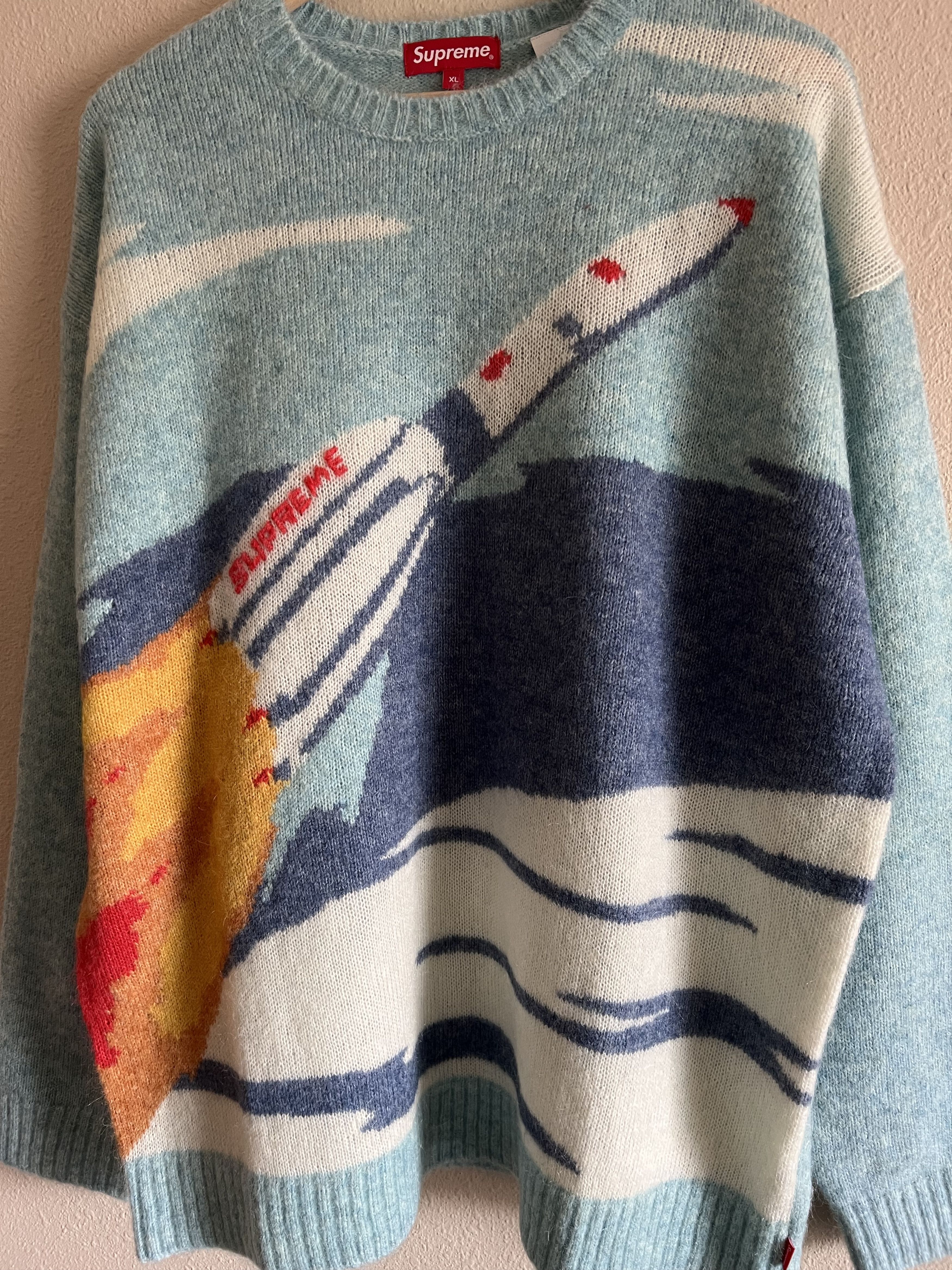 Supreme Supreme Rocket Sweater in Blue Size US XL / EU 56 / 4 - 3 Thumbnail