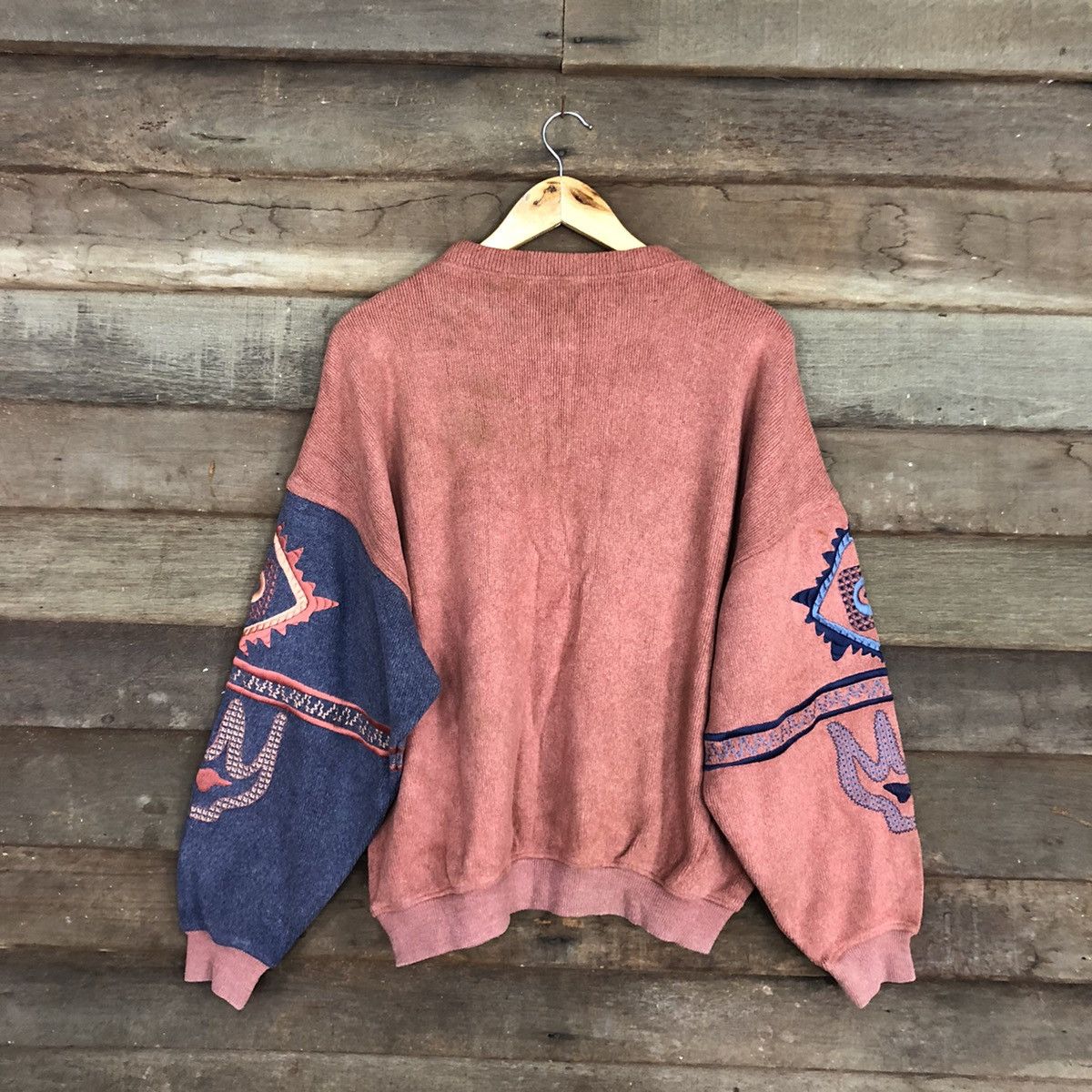 Vintage DL Santa Fe art vintage faded sweatshirt Knitwear #3694 Size US L / EU 52-54 / 3 - 13 Thumbnail