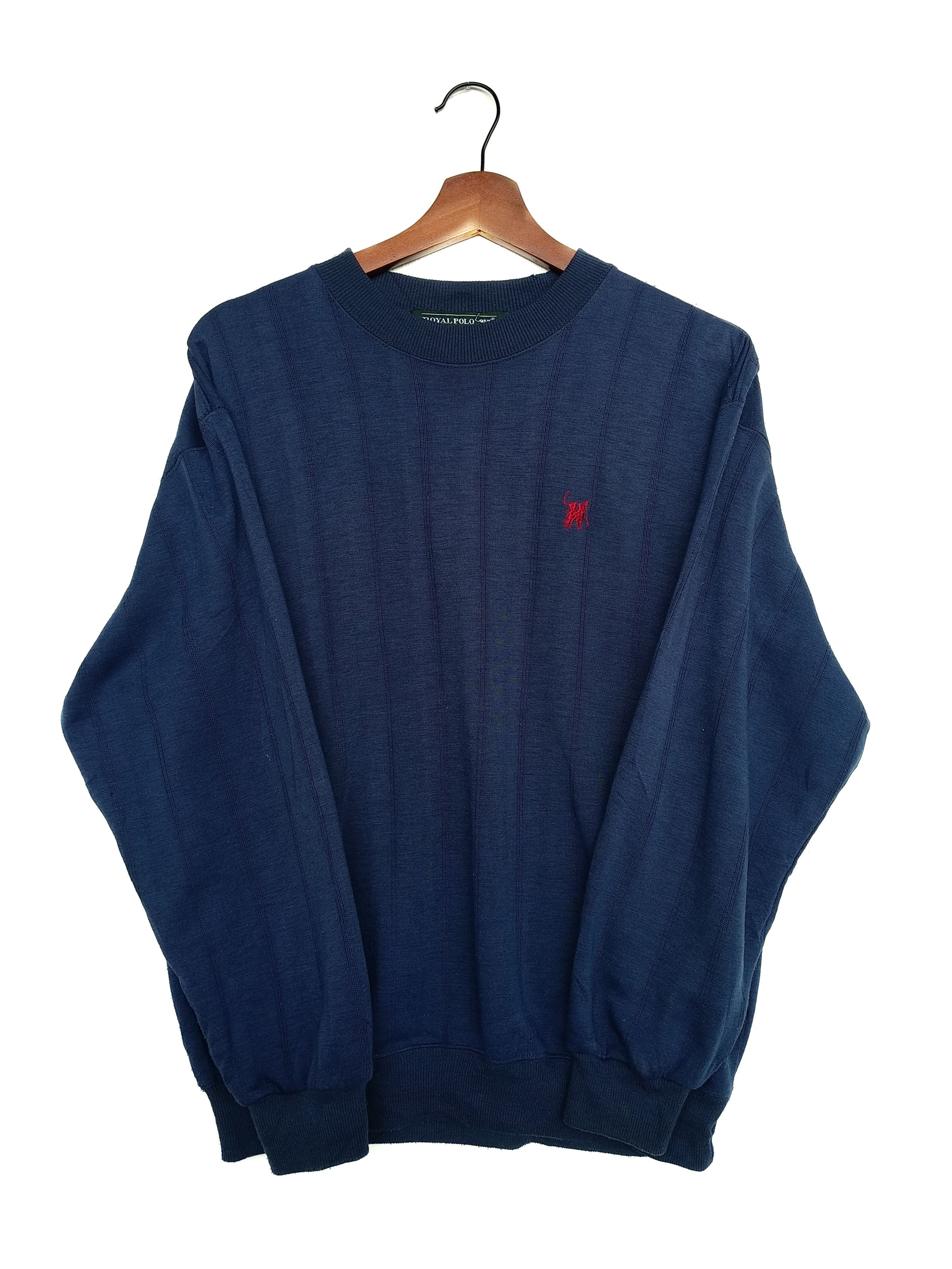 U.S. Polo Assn. × Vintage Vintage Royal Polo Sports Club Sweatshirt/Size M/Dark Blue Size US M / EU 48-50 / 2 - 2 Thumbnail
