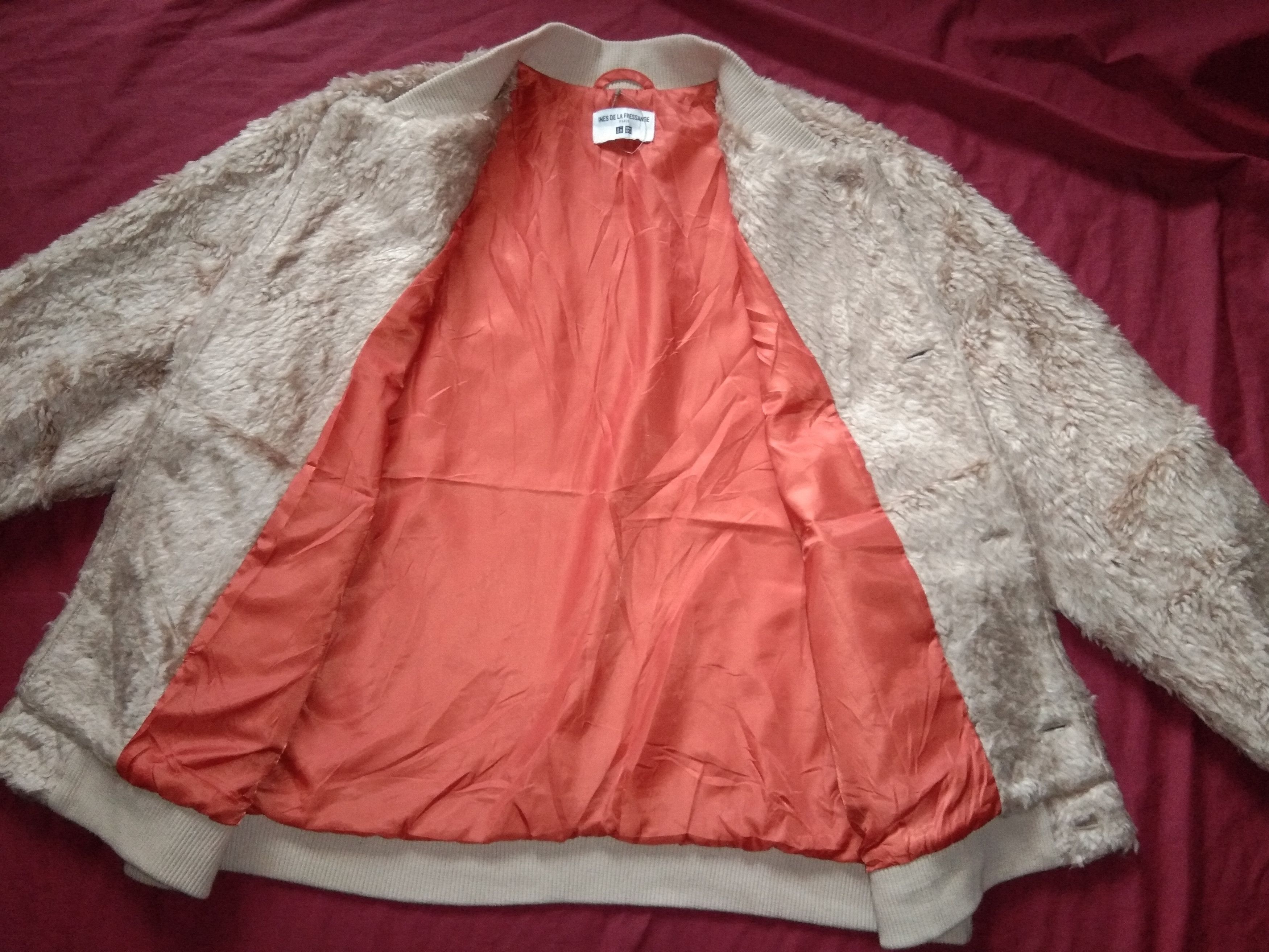 Uniqlo Ines De La Fressange Teddy Bear Jacket 🐻 blouson faux fur Size ONE SIZE - 3 Thumbnail