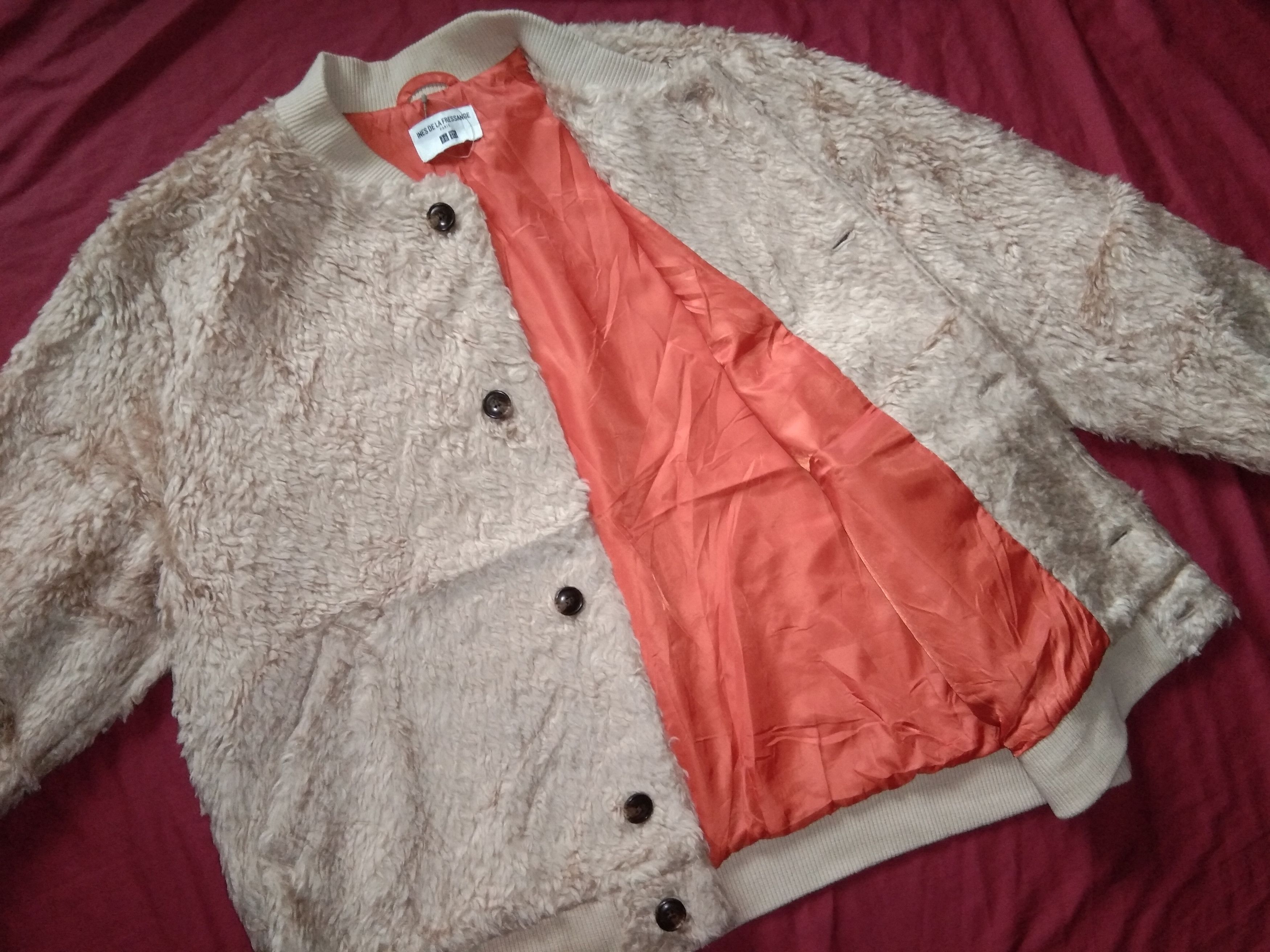 Uniqlo Ines De La Fressange Teddy Bear Jacket 🐻 blouson faux fur Size ONE SIZE - 2 Thumbnail