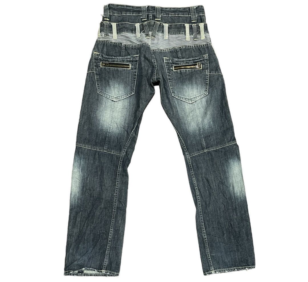 Japanese Brand Rare💥Japanese Double Waisted Denim Jeans Size US 32 / EU 48 - 6 Thumbnail