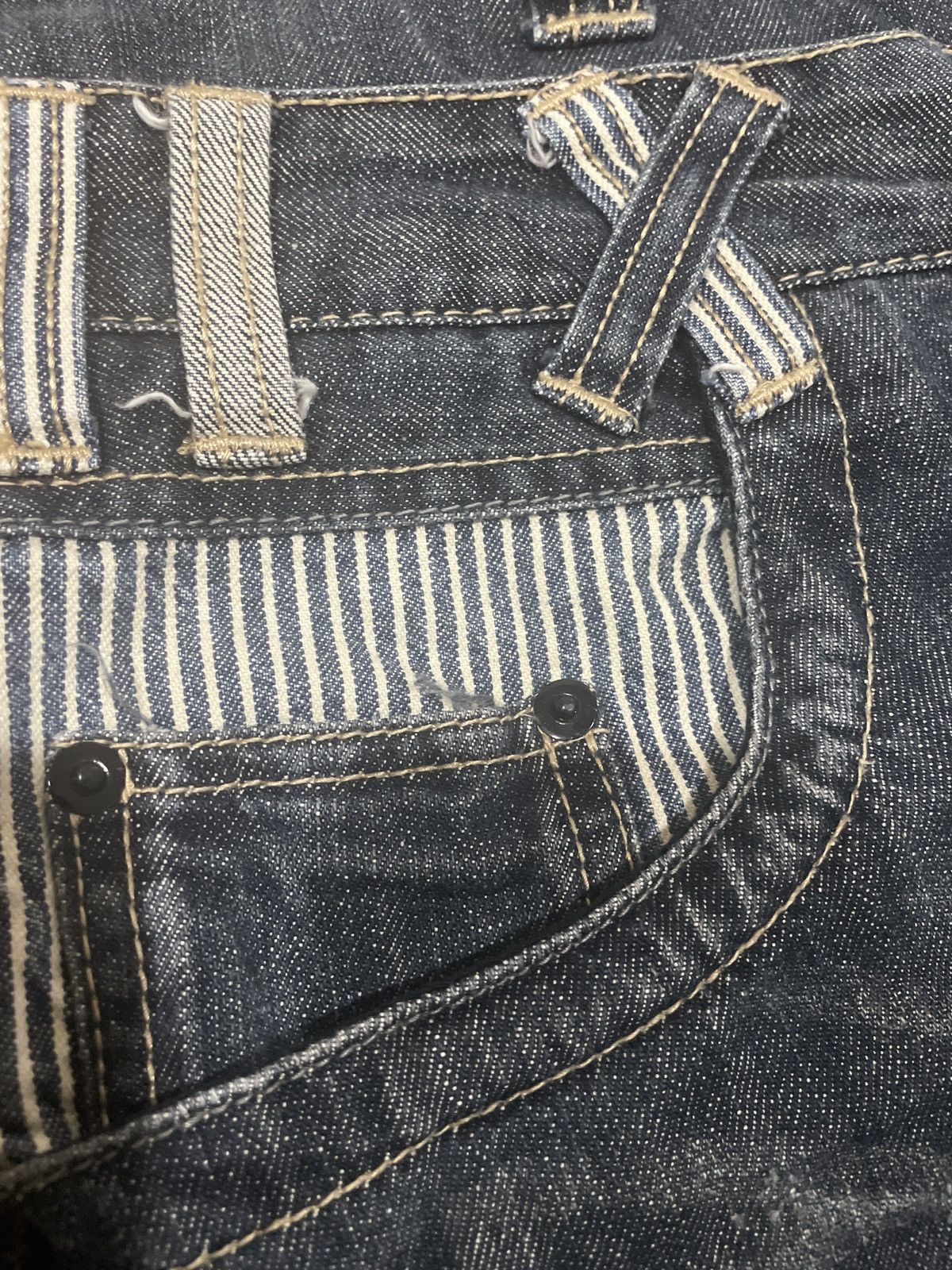 Japanese Brand Rare💥Japanese Double Waisted Denim Jeans Size US 32 / EU 48 - 14 Thumbnail