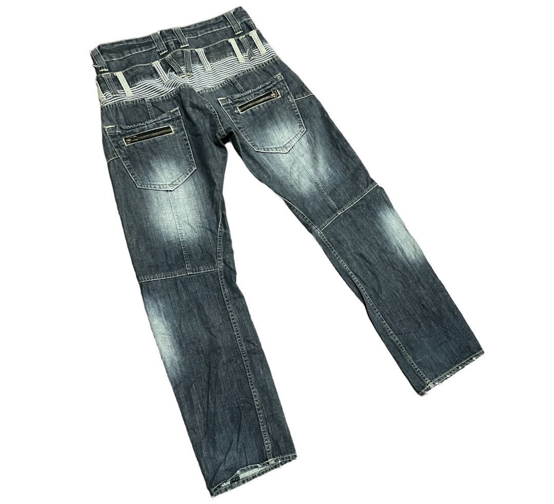 Japanese Brand Rare💥Japanese Double Waisted Denim Jeans Size US 32 / EU 48 - 7 Thumbnail
