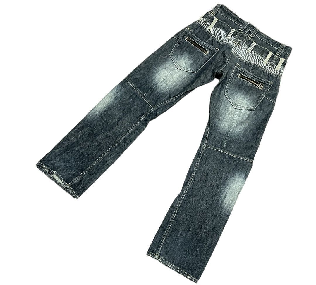 Japanese Brand Rare💥Japanese Double Waisted Denim Jeans Size US 32 / EU 48 - 8 Thumbnail