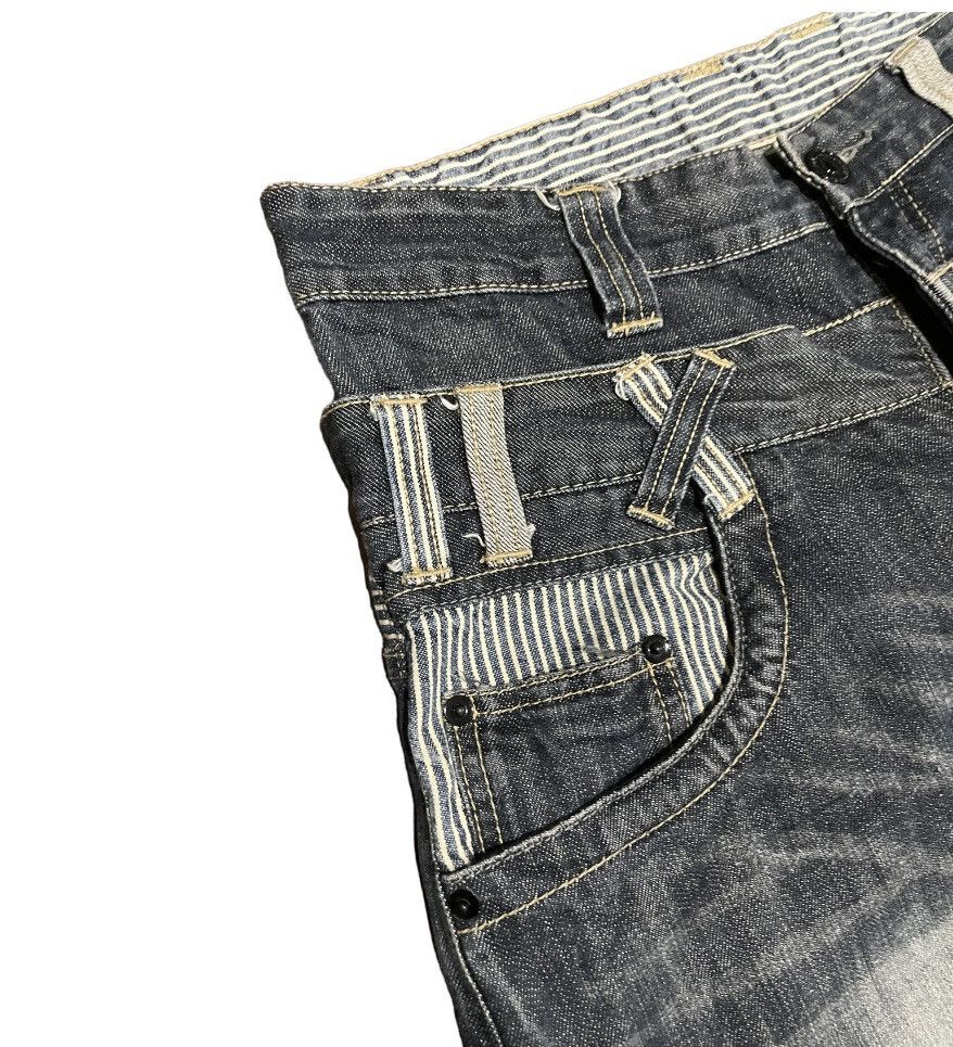 Japanese Brand Rare💥Japanese Double Waisted Denim Jeans Size US 32 / EU 48 - 9 Thumbnail