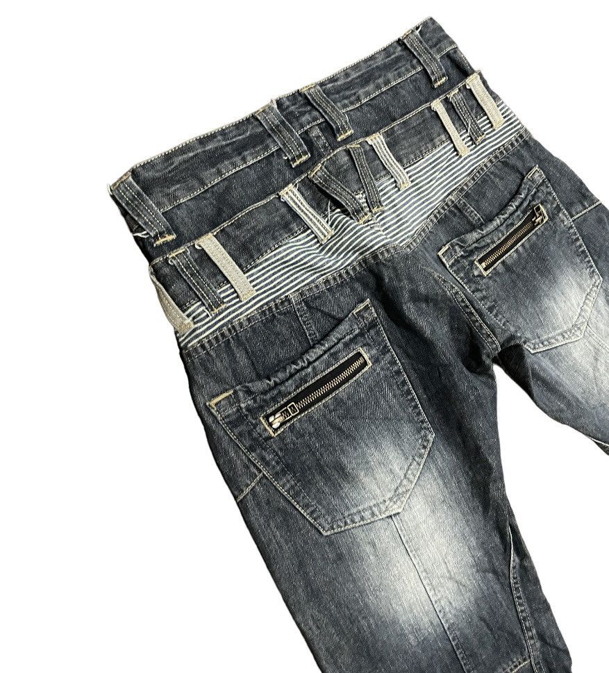 Japanese Brand Rare💥Japanese Double Waisted Denim Jeans Size US 32 / EU 48 - 11 Thumbnail