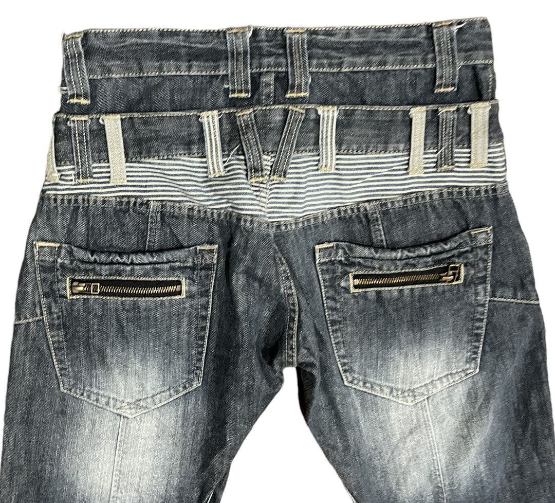 Japanese Brand Rare💥Japanese Double Waisted Denim Jeans Size US 32 / EU 48 - 10 Thumbnail