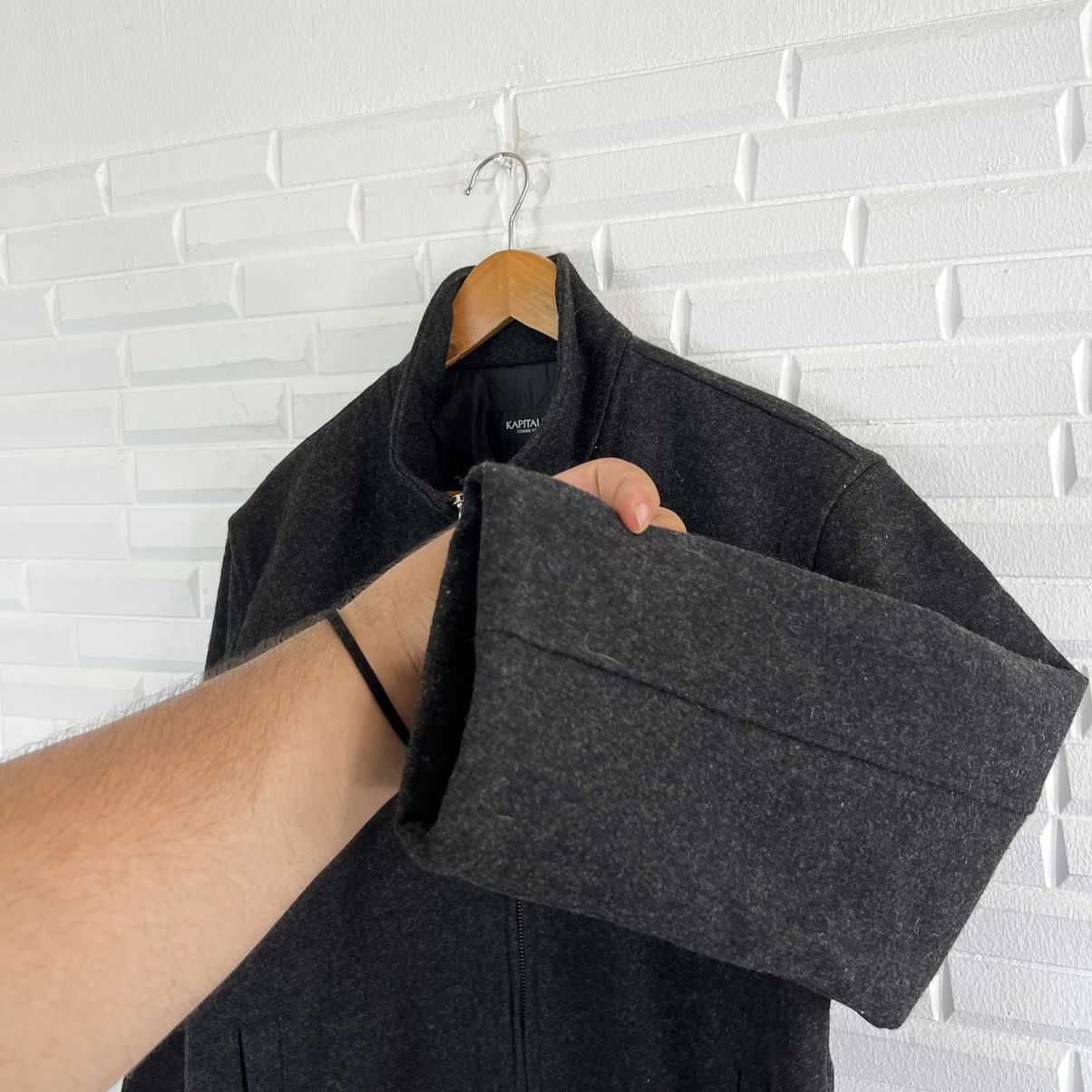 Japanese Brand WOOL JACKET KAPITALIST BY KAPITAL DESIGN RARE STYLE Size US M / EU 48-50 / 2 - 5 Thumbnail