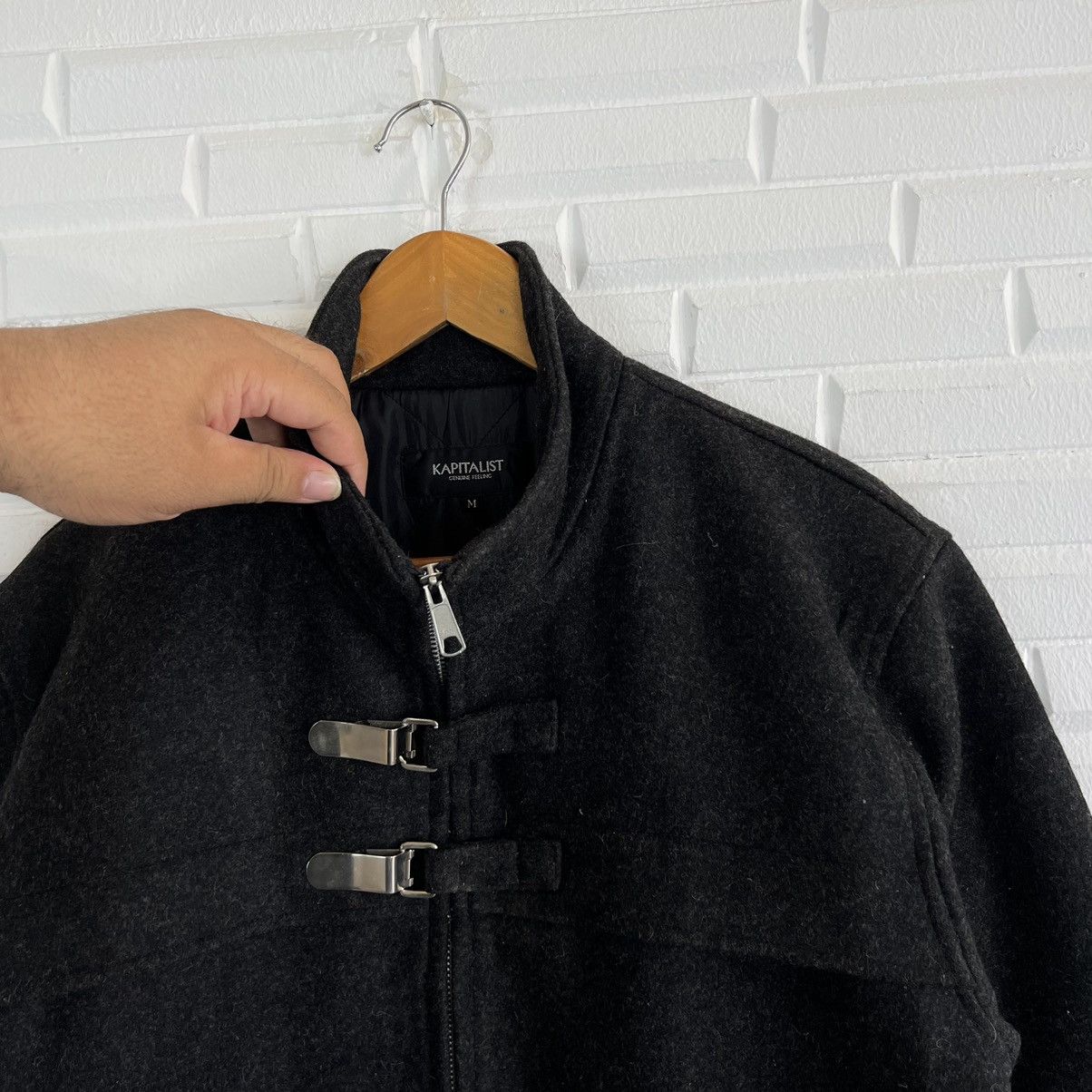 Japanese Brand WOOL JACKET KAPITALIST BY KAPITAL DESIGN RARE STYLE Size US M / EU 48-50 / 2 - 4 Thumbnail