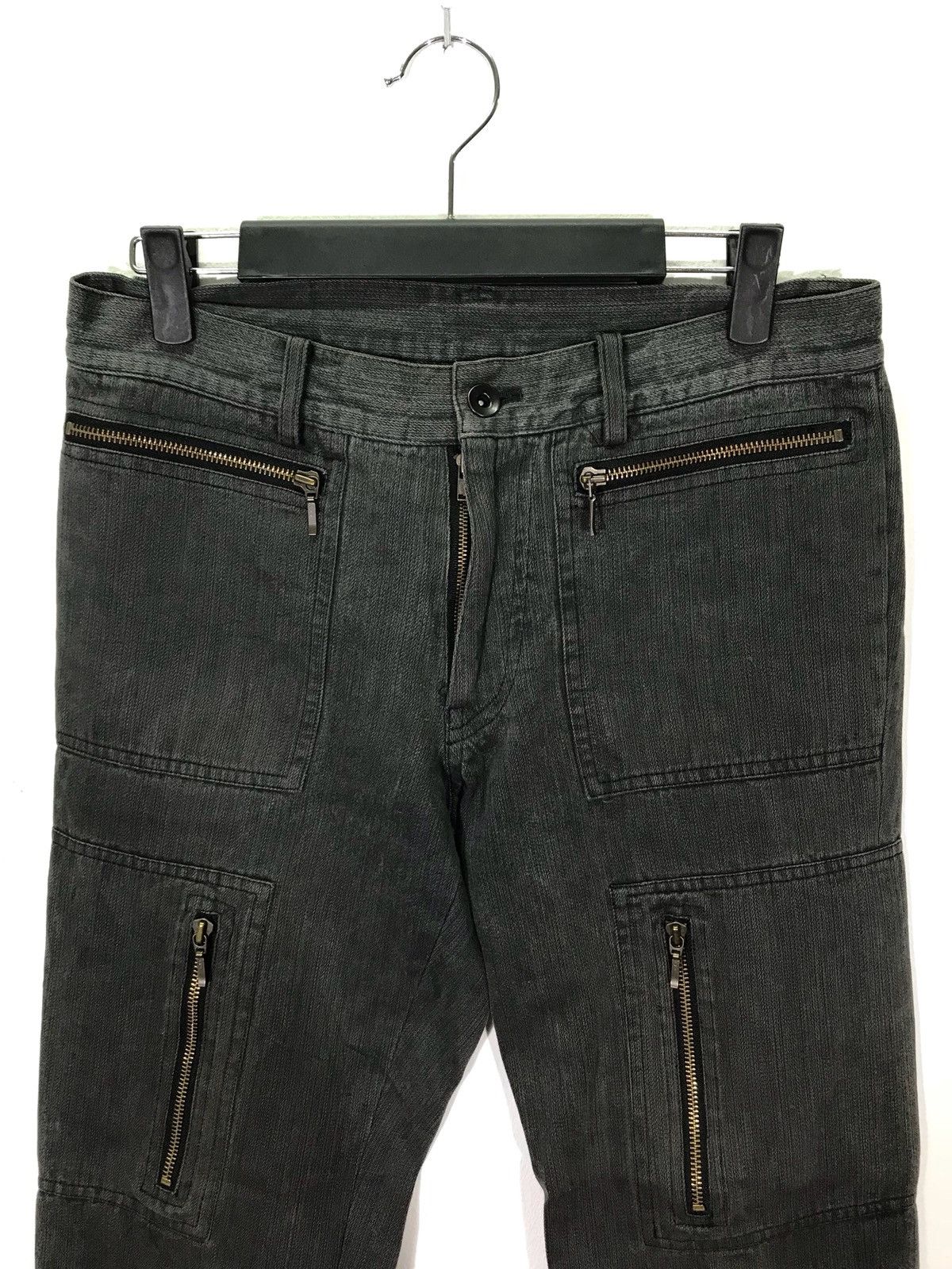 If Six Was Nine × Japanese Brand × Shellac SHELLAC Zipper Punk Style Baker Pants Made In Japan Size US 32 / EU 48 - 3 Thumbnail