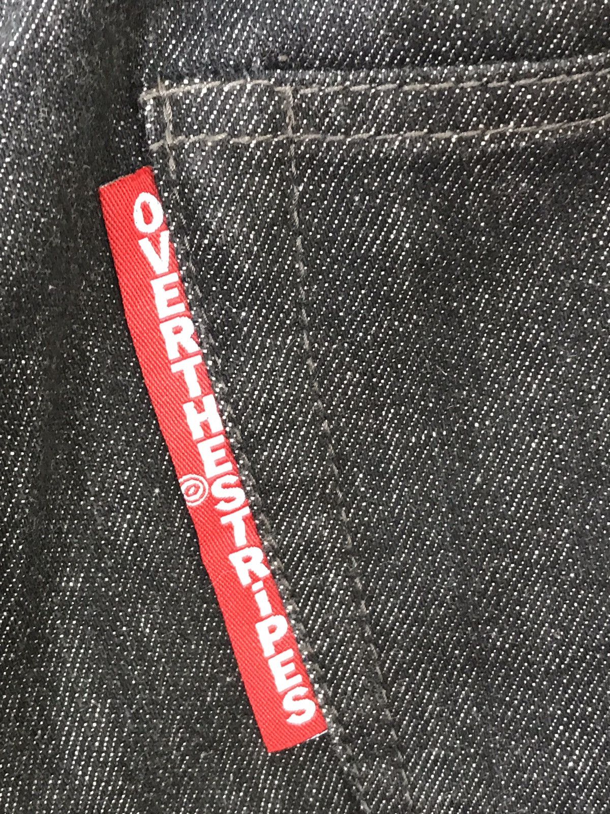 If Six Was Nine × OVER THE STRiPES Over The Stripes Art Paint Design Denim Jeans Made In Japan Size US 31 - 5 Thumbnail