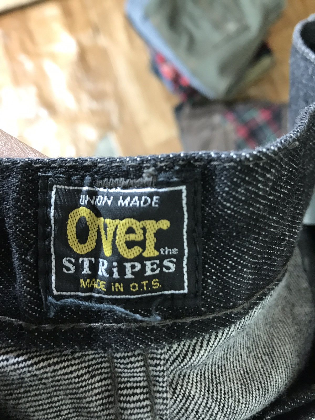 If Six Was Nine × OVER THE STRiPES Over The Stripes Art Paint Design Denim Jeans Made In Japan Size US 31 - 13 Thumbnail