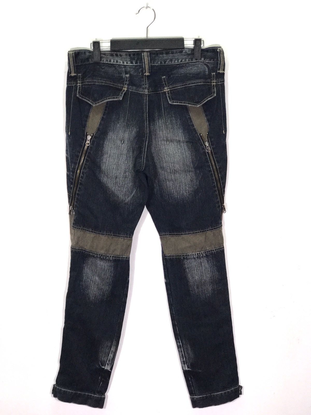 Japanese Brand PPFM Bondage Punk Denim Jeans Size US 34 / EU 50 - 2 Thumbnail