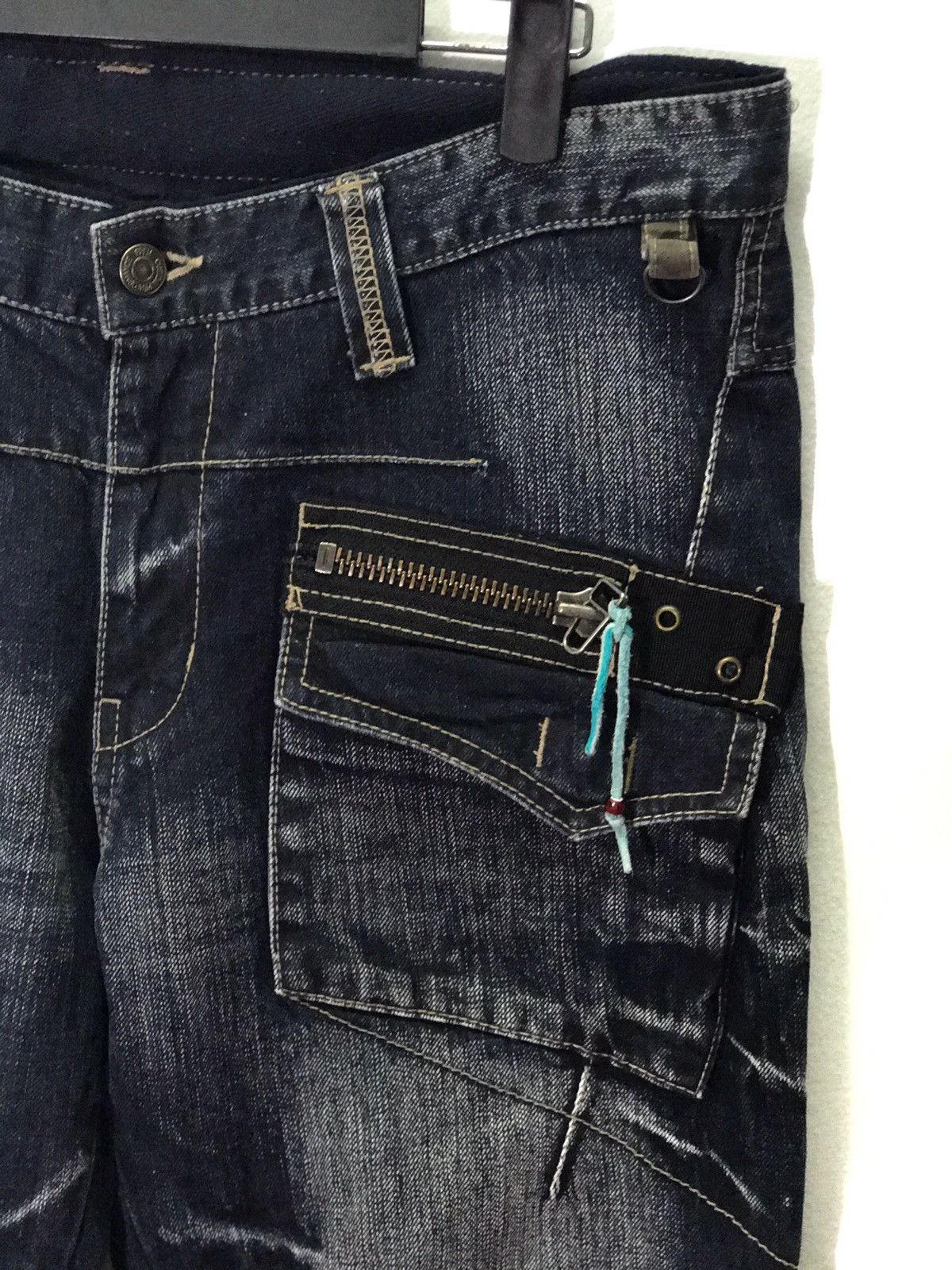 Japanese Brand PPFM Bondage Punk Denim Jeans Size US 34 / EU 50 - 7 Thumbnail