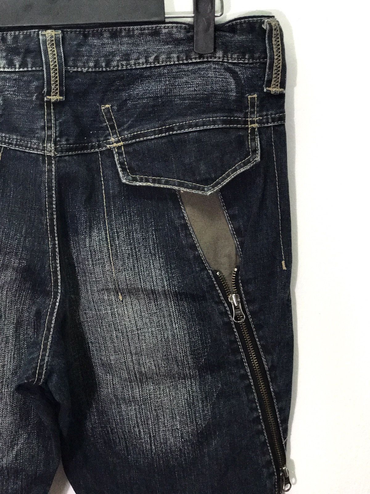 Japanese Brand PPFM Bondage Punk Denim Jeans Size US 34 / EU 50 - 4 Thumbnail
