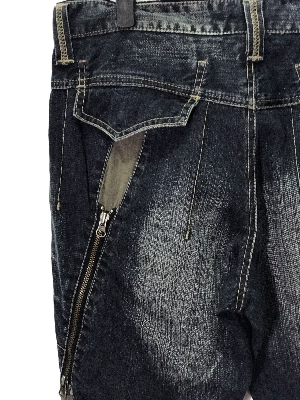 Japanese Brand PPFM Bondage Punk Denim Jeans Size US 34 / EU 50 - 3 Thumbnail
