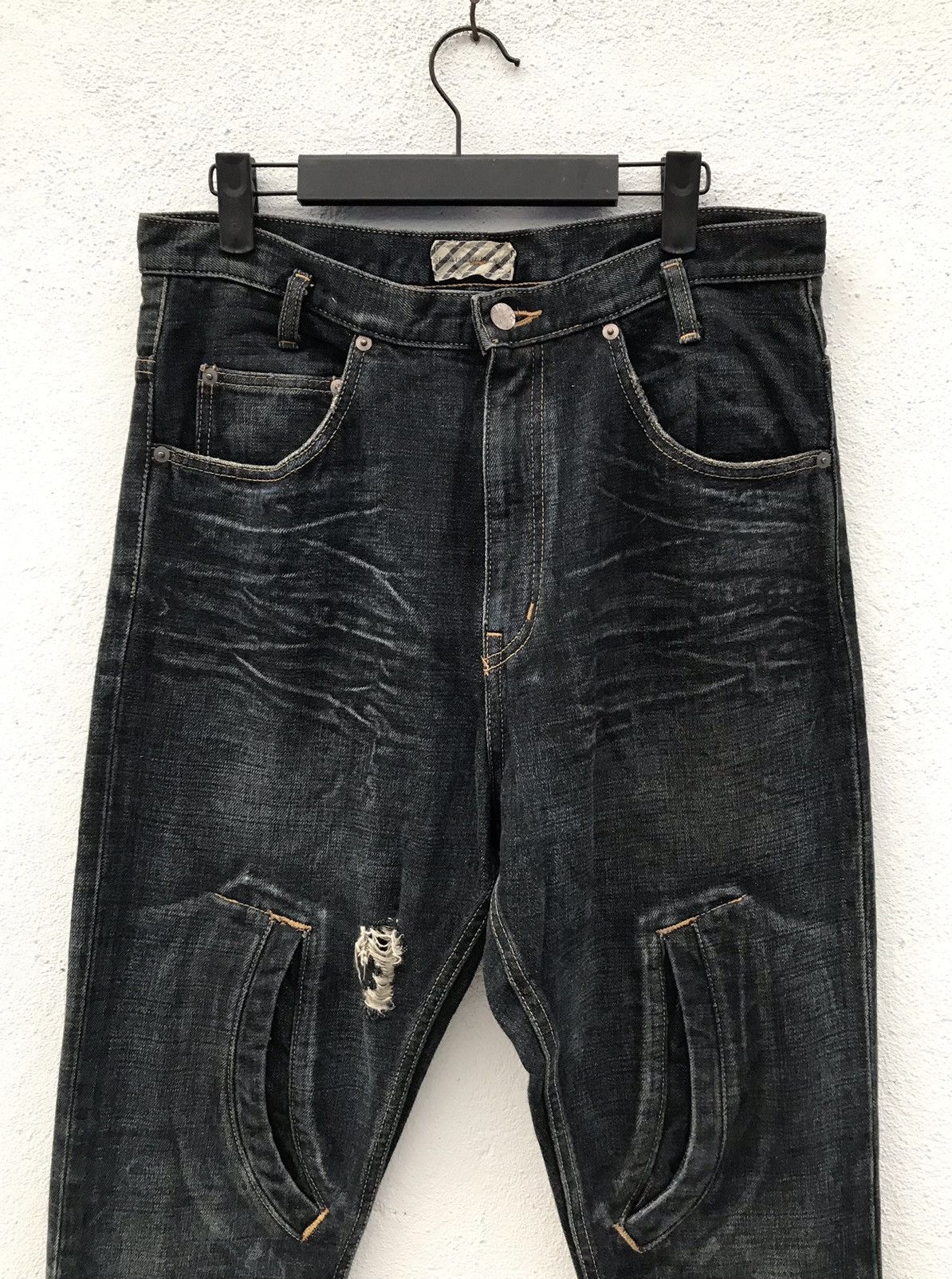 If Six Was Nine × Japanese Brand Made In Japan Lad3 Distressed Rare design Jeans Size US 32 / EU 48 - 3 Thumbnail