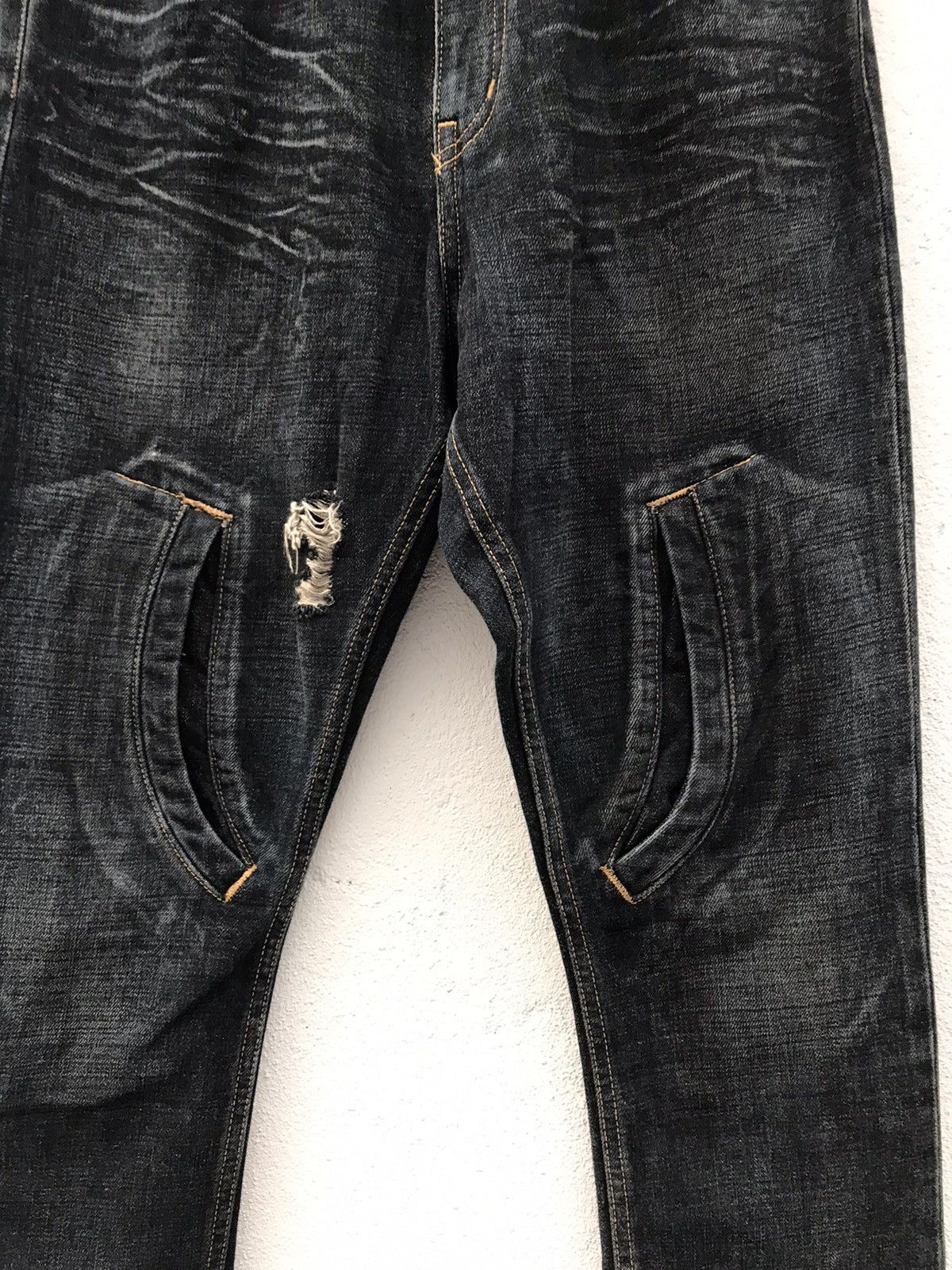 If Six Was Nine × Japanese Brand Made In Japan Lad3 Distressed Rare design Jeans Size US 32 / EU 48 - 6 Thumbnail