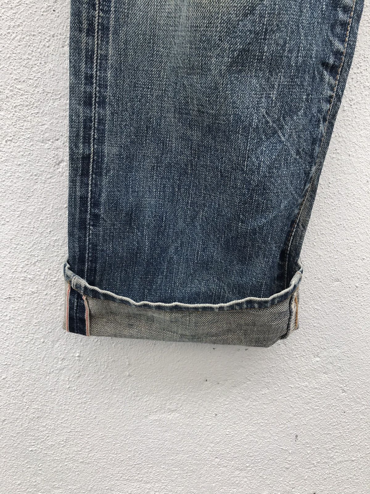 Japanese Brand × Vintage Made In Japan ORANGES Distressed Rips Selvedge Denim Jeans Size US 31 - 6 Thumbnail