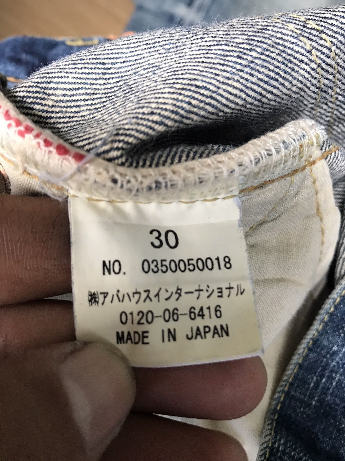 Japanese Brand × Vintage Made In Japan ORANGES Distressed Rips Selvedge Denim Jeans Size US 31 - 14 Thumbnail