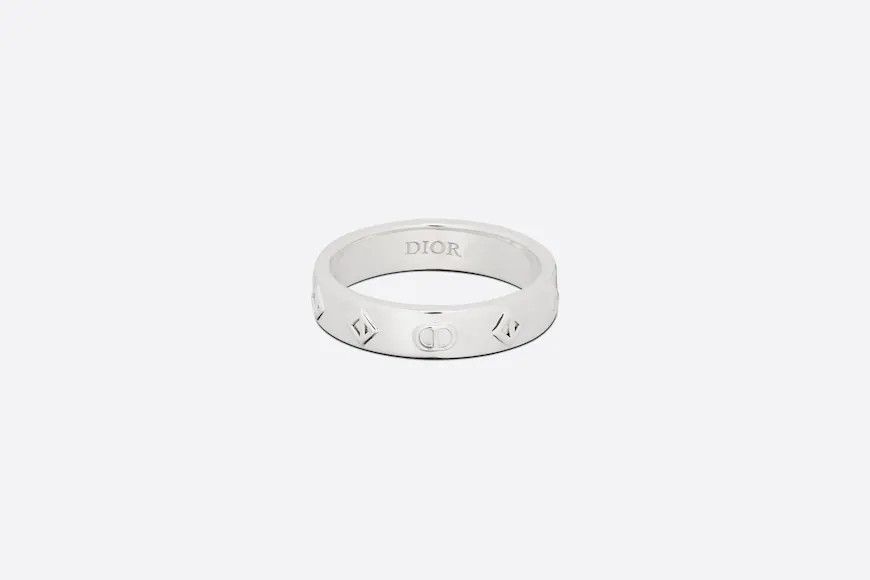 Dior - CD Diamond Ring Silver - Size S - Men