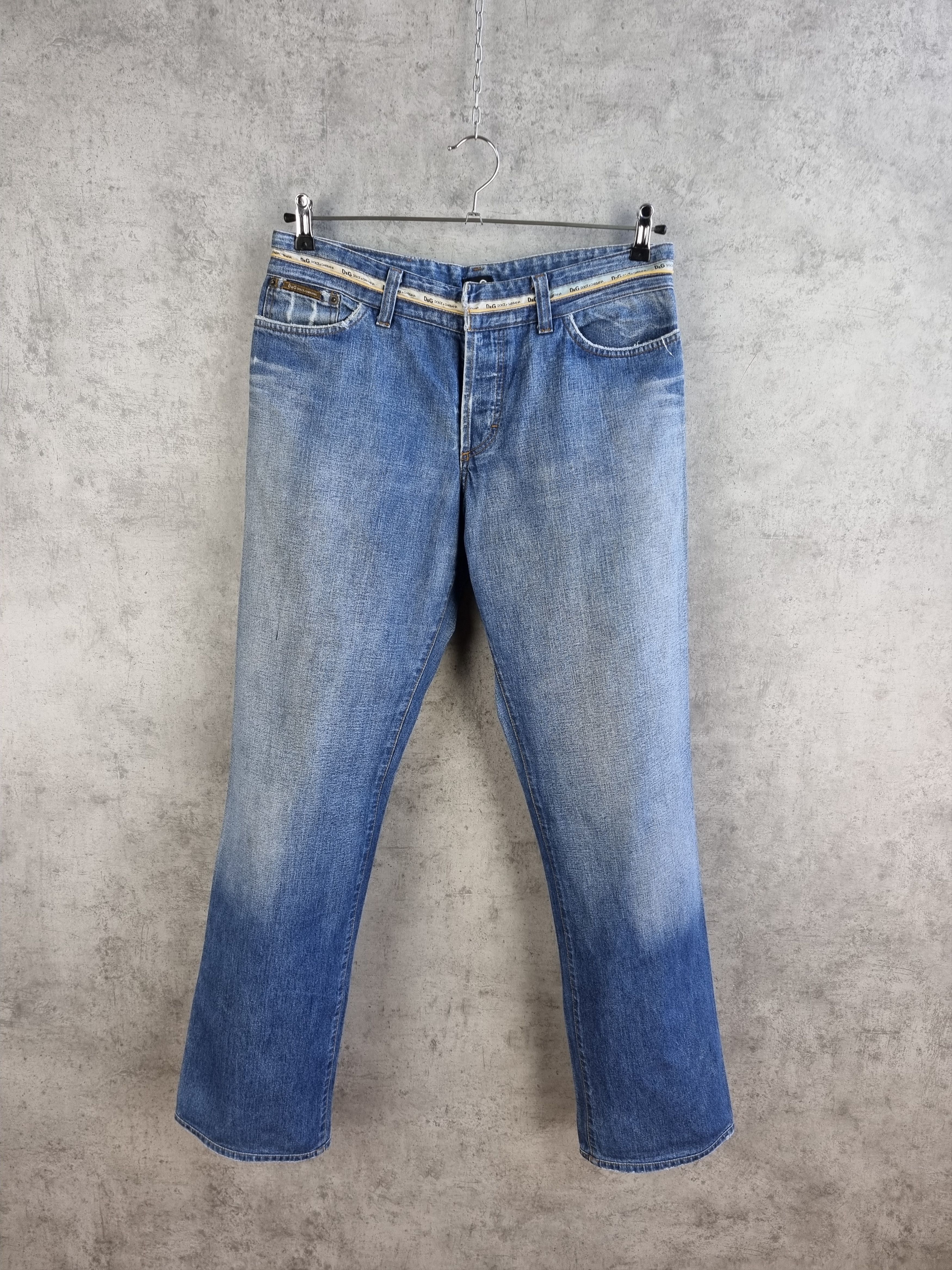 Dolce & Gabbana × Vintage Dolce & Gabbana Vintage Jeans Rare Logo Tape Waist Size US 34 / EU 50 - 3 Thumbnail