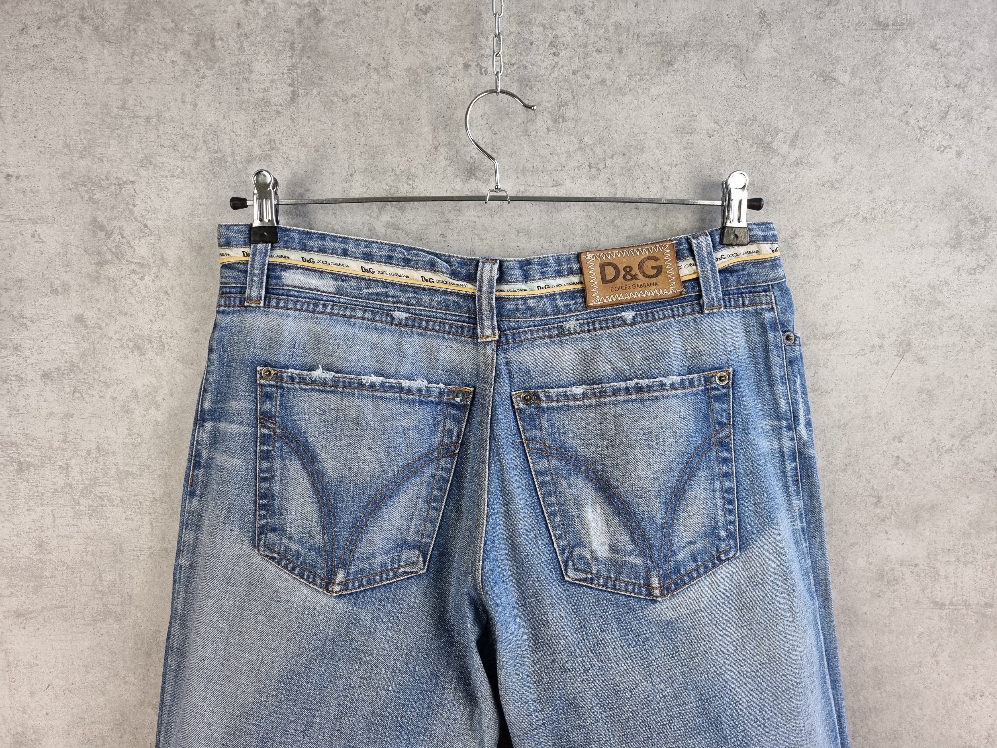 Dolce & Gabbana × Vintage Dolce & Gabbana Vintage Jeans Rare Logo Tape Waist Size US 34 / EU 50 - 5 Thumbnail