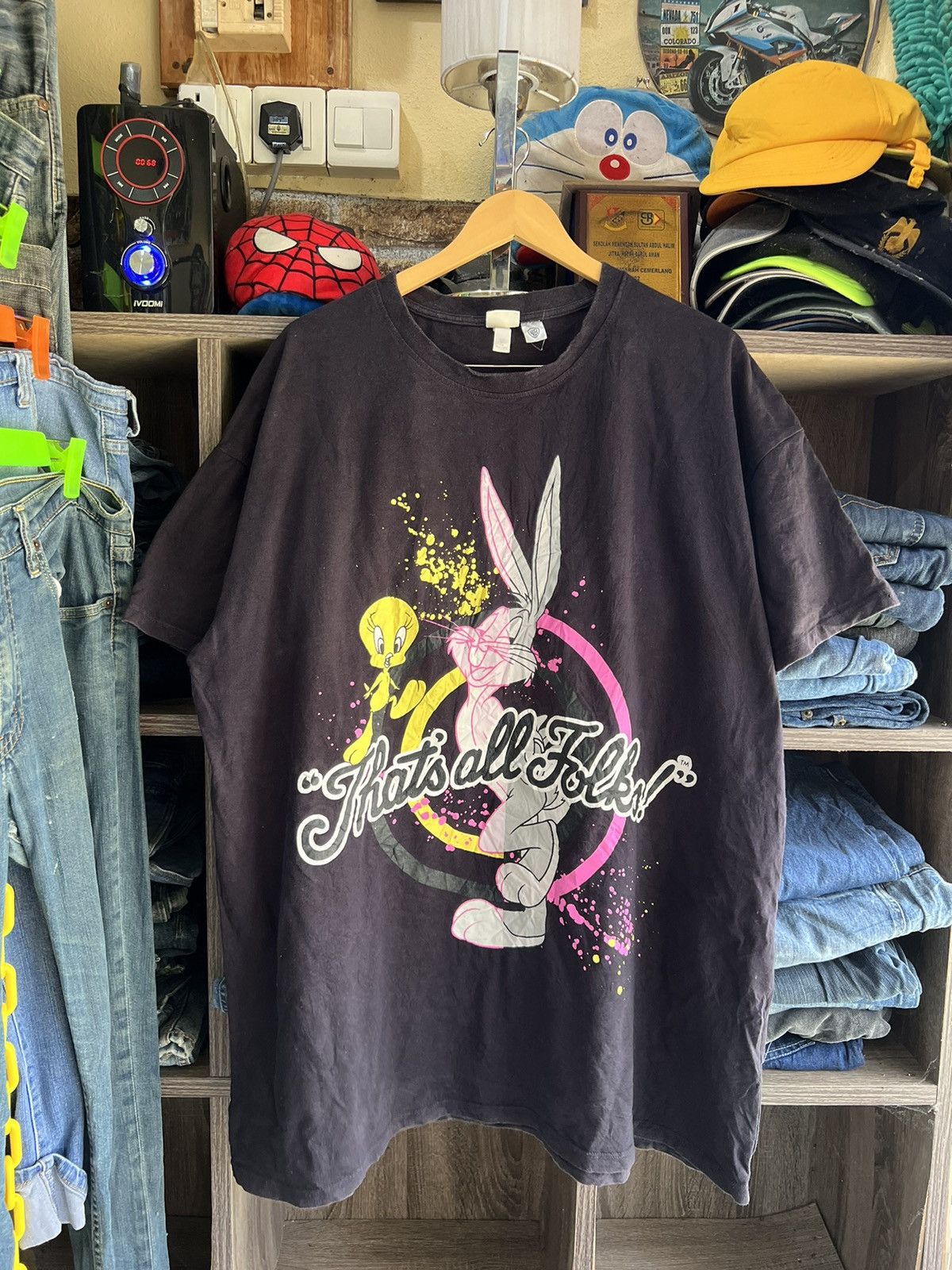 H&M 🔥Rare H&M LOGG That’s All Folks Long Tees Size US XXL / EU 58 / 5 - 1 Thumbnail