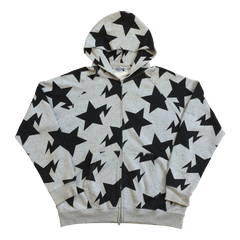 Bape Hoodie Grey Black Bape Star | Grailed