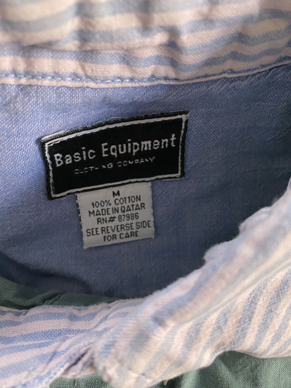 Vintage Vintage 80’s Basic Equipment Striped Collar Polo Size US M / EU 48-50 / 2 - 9 Thumbnail