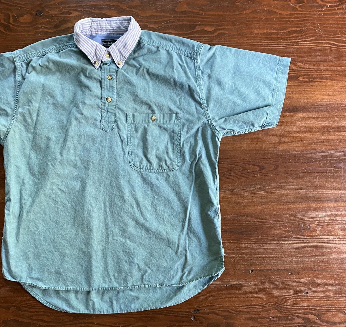 Vintage Vintage 80’s Basic Equipment Striped Collar Polo Size US M / EU 48-50 / 2 - 1 Thumbnail