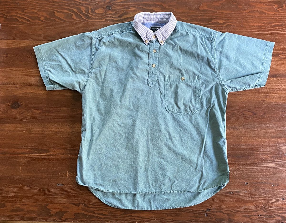 Vintage Vintage 80’s Basic Equipment Striped Collar Polo Size US M / EU 48-50 / 2 - 2 Thumbnail