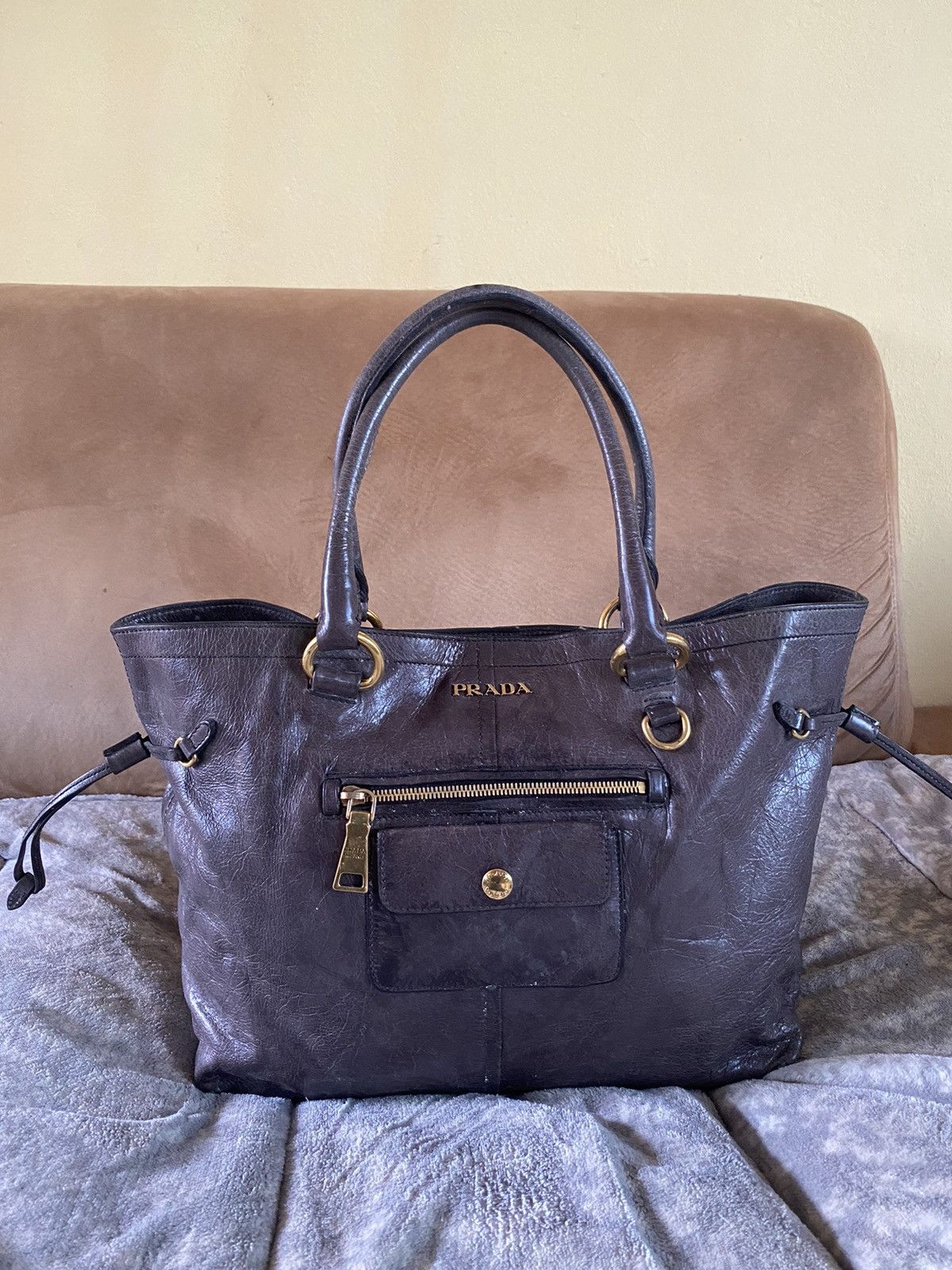 Prada PRADA VITELLO Shine Hand Shoulder Bag Size ONE SIZE - 1 Thumbnail