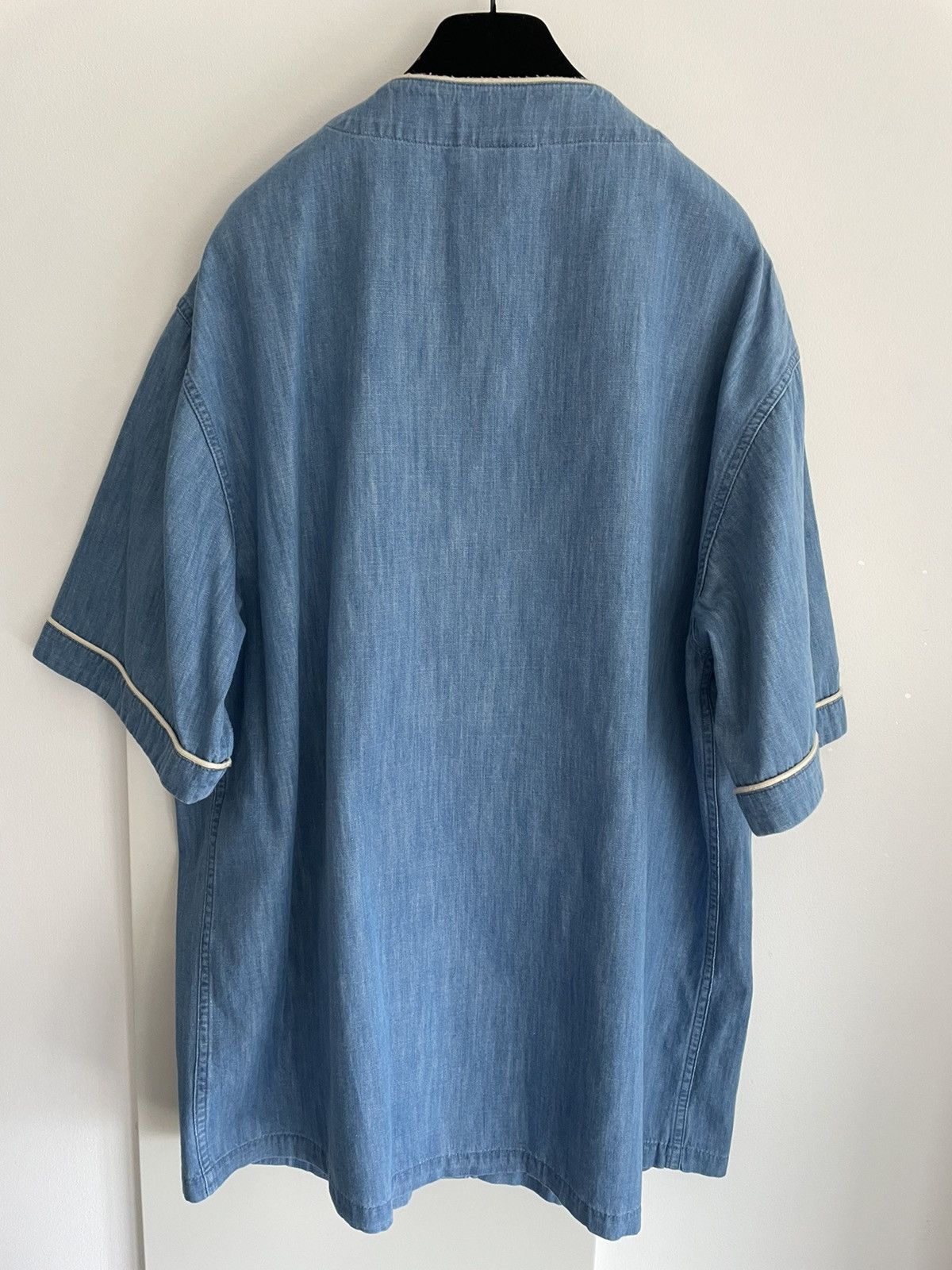 Gucci Brand New Super Runway Oversized Denim Logo Bowling Shirt Size US L / EU 52-54 / 3 - 19 Thumbnail