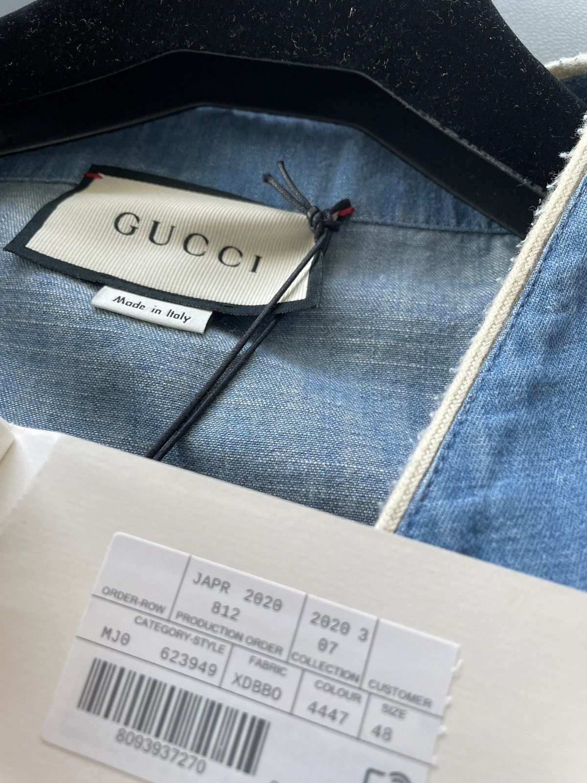 Gucci Brand New Super Runway Oversized Denim Logo Bowling Shirt Size US L / EU 52-54 / 3 - 20 Thumbnail