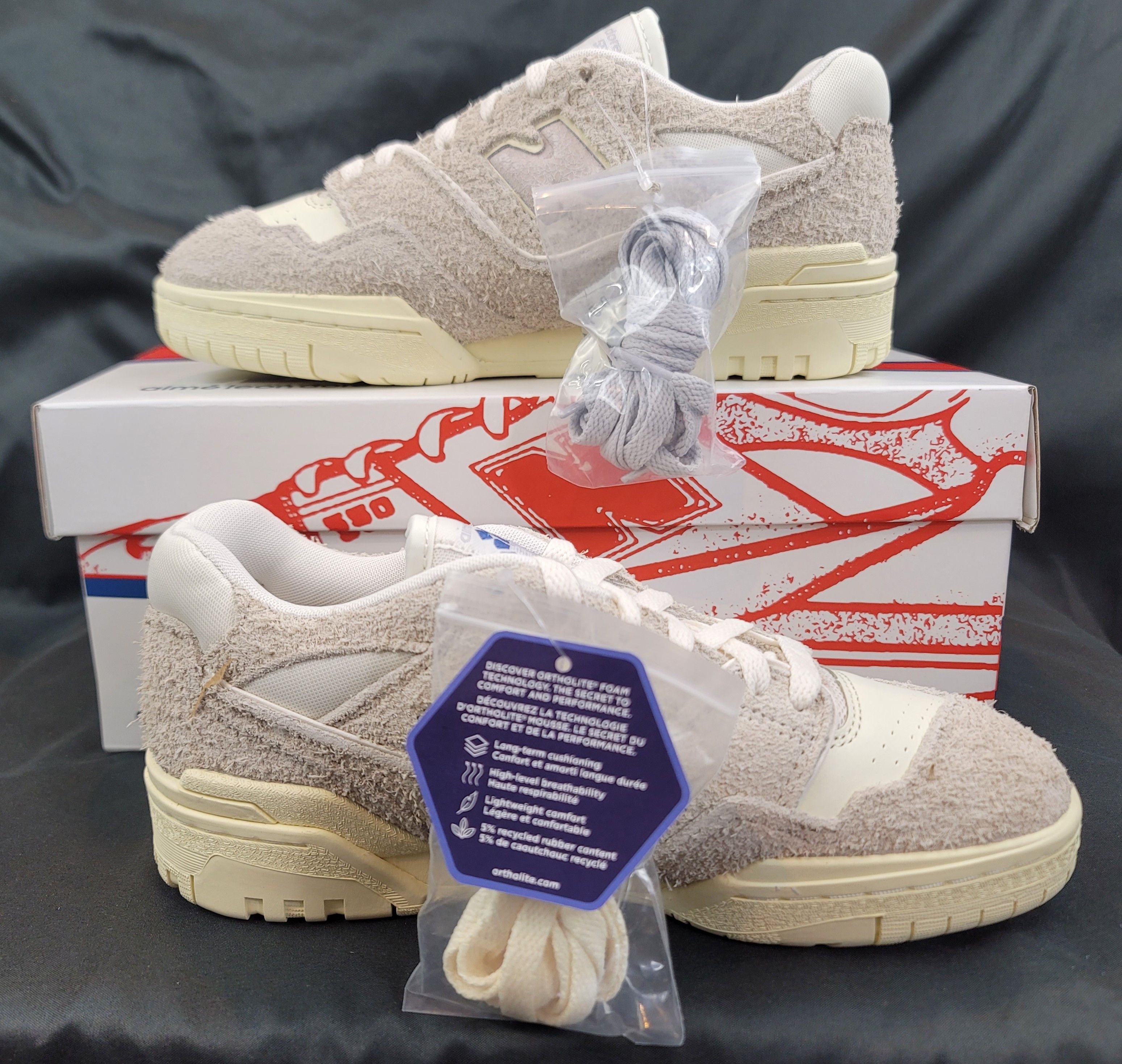 Aime Leon Dore × New Balance Aime Leon Dore New Balance 550 (6 Men/7.5 Women) Grey Suede Size US 6 / EU 39 - 3 Thumbnail