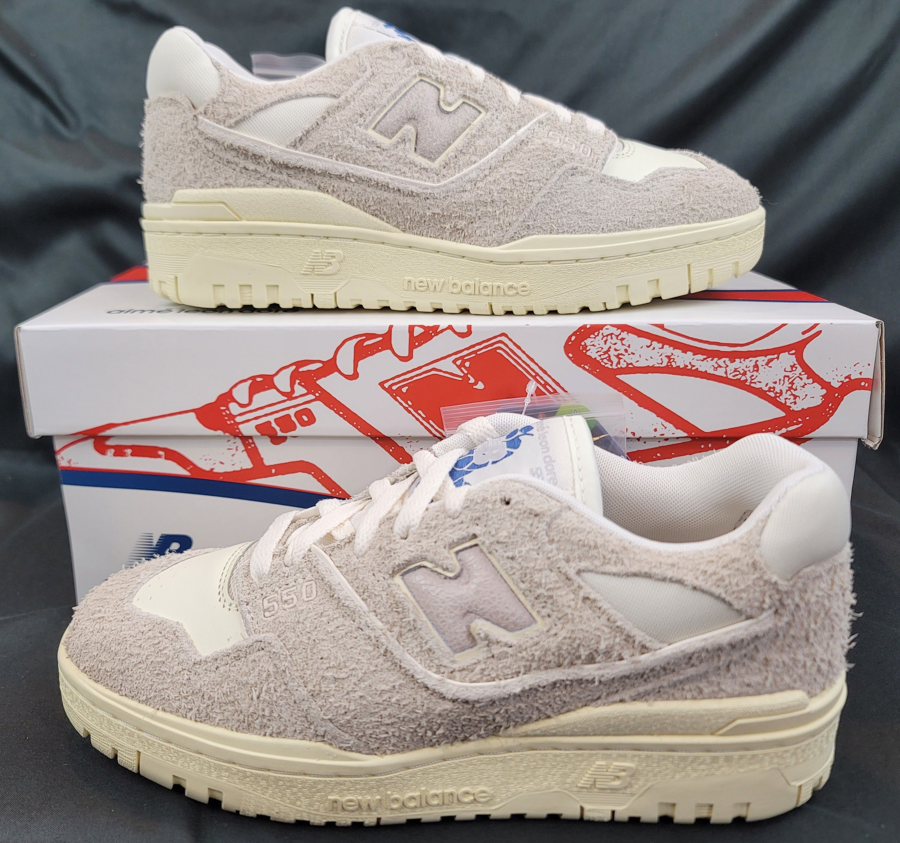 Aime Leon Dore × New Balance Aime Leon Dore New Balance 550 (6 Men/7.5 Women) Grey Suede Size US 6 / EU 39 - 2 Thumbnail
