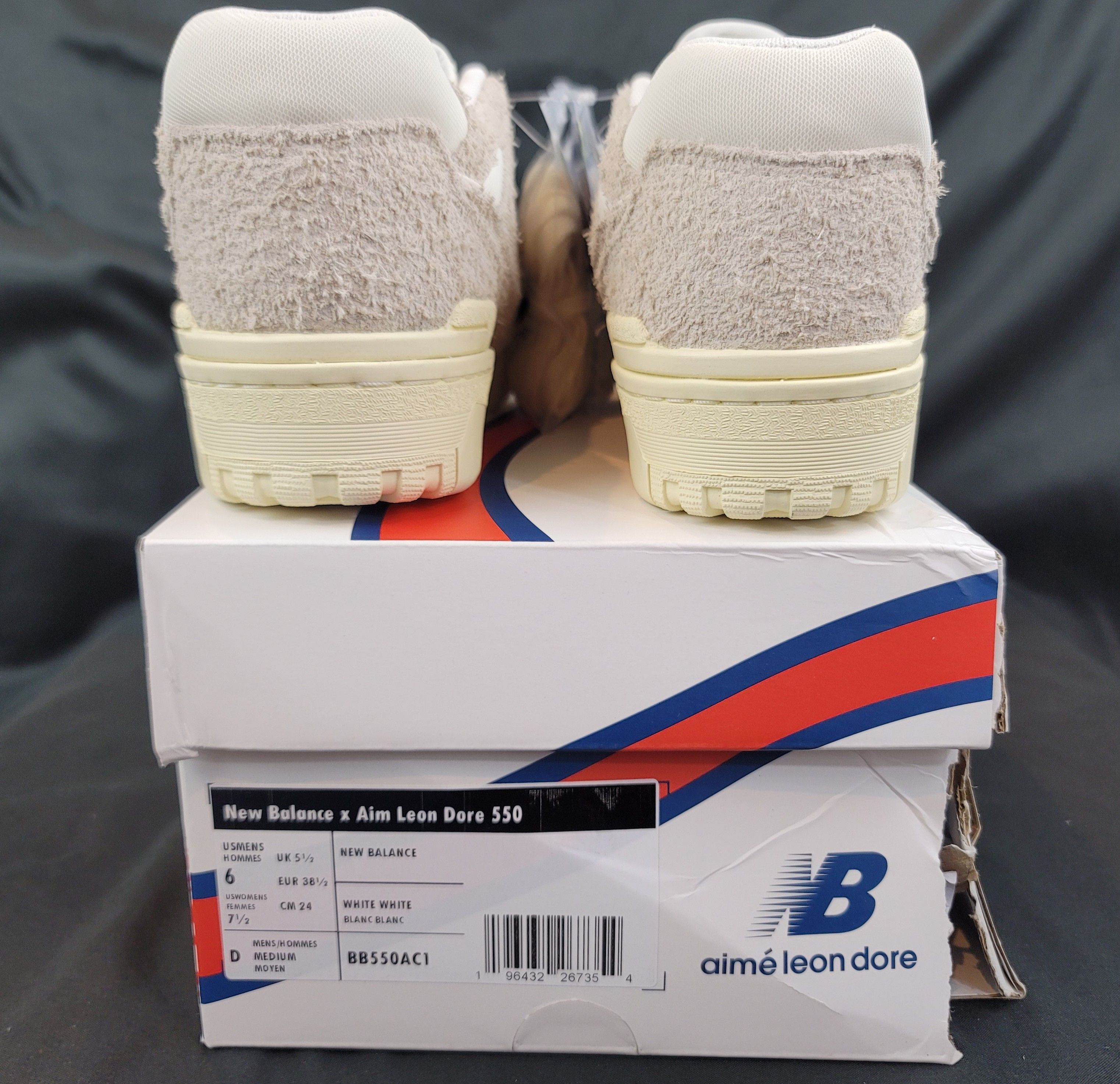 Aime Leon Dore × New Balance Aime Leon Dore New Balance 550 (6 Men/7.5 Women) Grey Suede Size US 6 / EU 39 - 9 Thumbnail