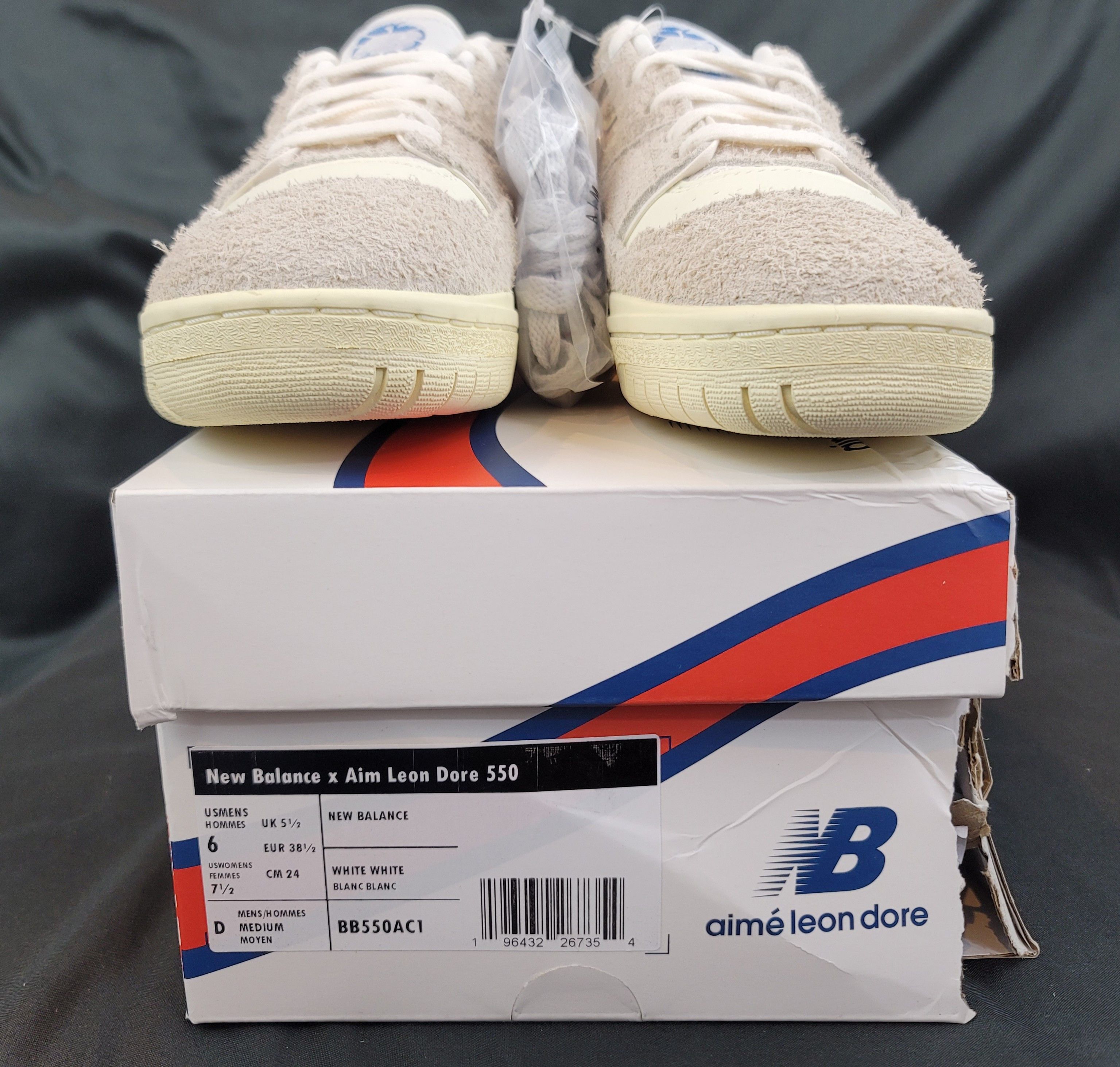 Aime Leon Dore × New Balance Aime Leon Dore New Balance 550 (6 Men/7.5 Women) Grey Suede Size US 6 / EU 39 - 8 Thumbnail