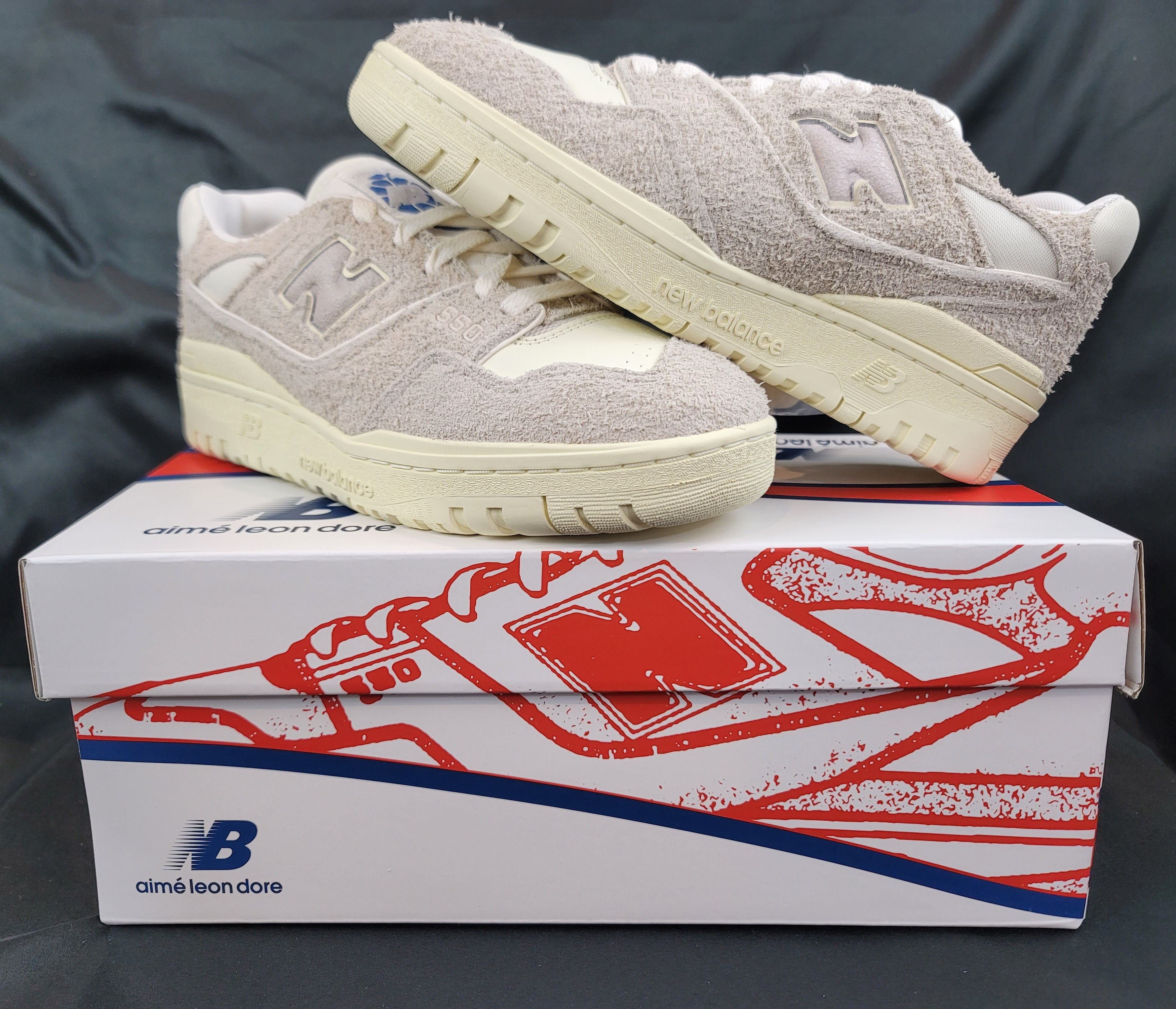 image of Aime Leon Dore New Balance 550 (6 Men/7.5 Women) Grey Suede Shoes, Men's