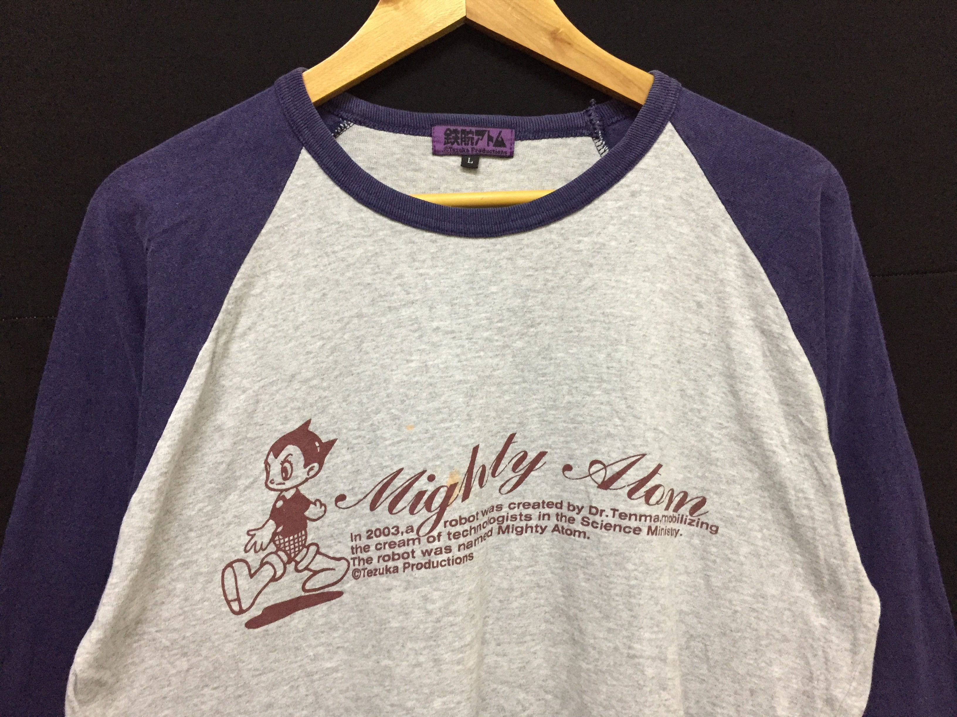 Japanese Brand × Vintage Vtg ASTRO BOY raglan By tezuka productions Size US M / EU 48-50 / 2 - 3 Thumbnail