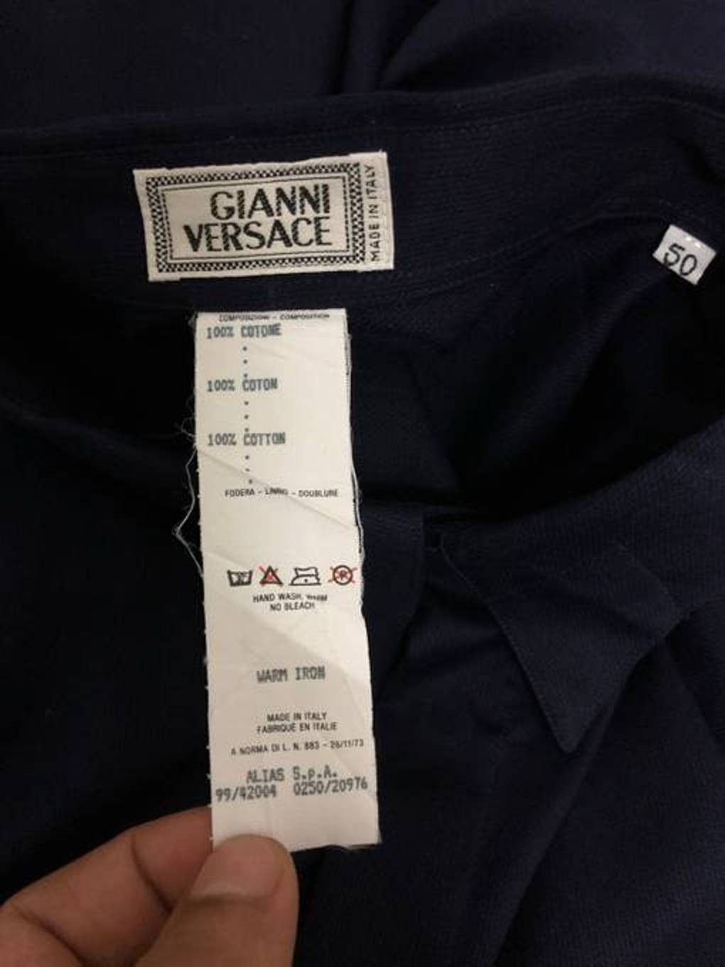 Versace × Versace Jeans Couture 🔥Gianni Versace Long Sleeve Shirt Button Up Cotton🔥 Size US L / EU 52-54 / 3 - 3 Thumbnail