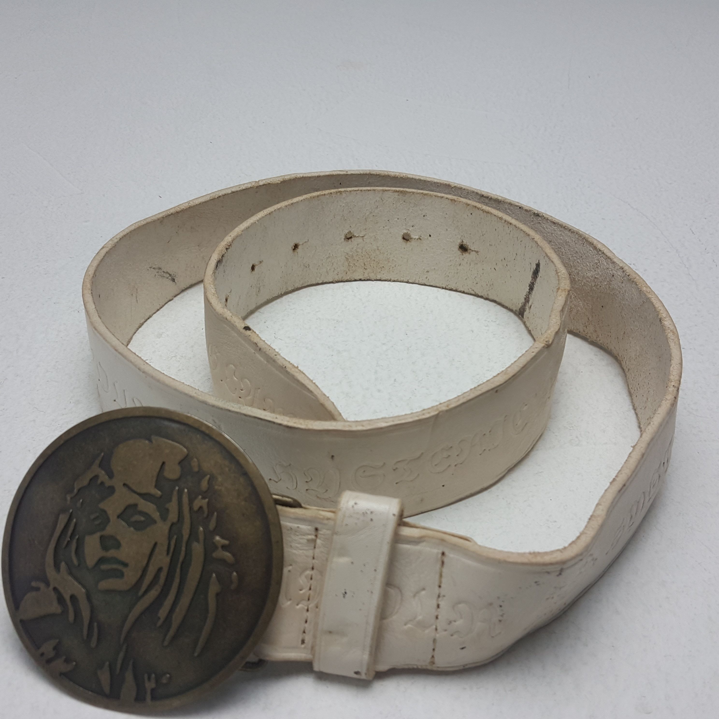 Hysteric Glamour × Japanese Brand × Vintage Vintage Hysteric Glamour Head Logo Leather Belts Size 32 - 7 Thumbnail